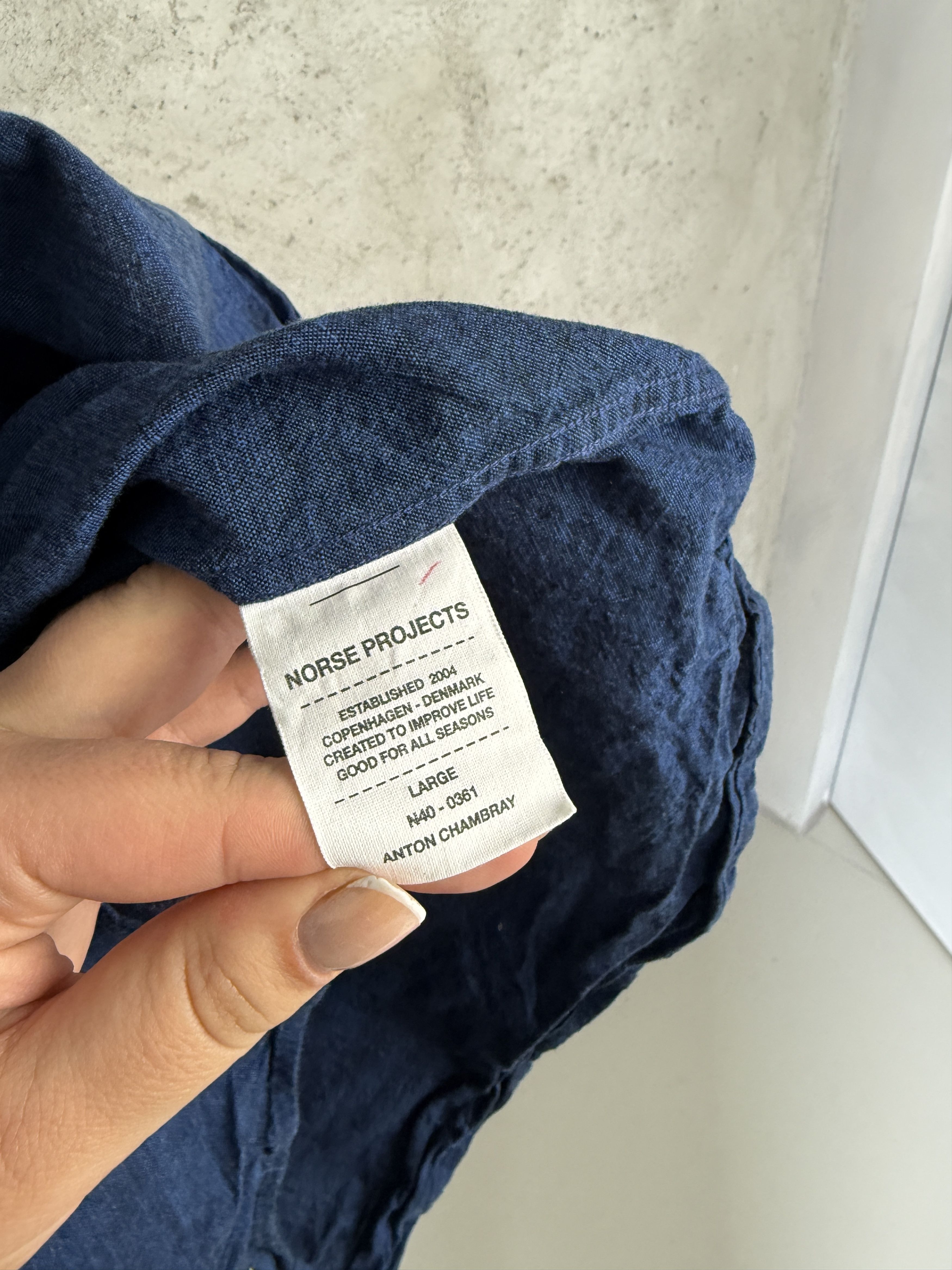 Norse Projects Norse Projects Anton Chambray shirt button ups casual Size US L / EU 52-54 / 3 - 4 Thumbnail