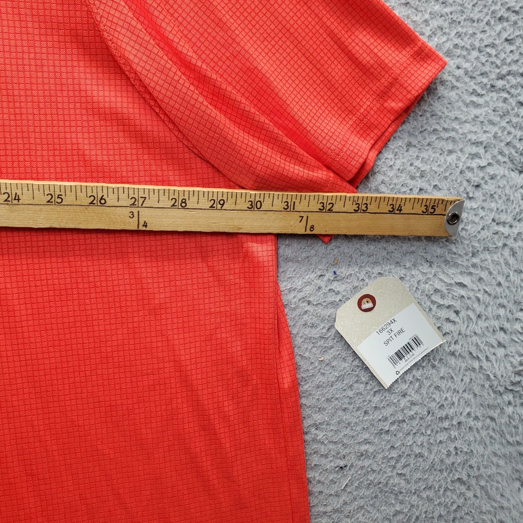 Vintage Saddlebred Polo Shirt Men 3X Orange Relaxed Fit Short Sleeve Collared Popover Shirt Size US XXL / EU 58 / 5 - 4 Thumbnail