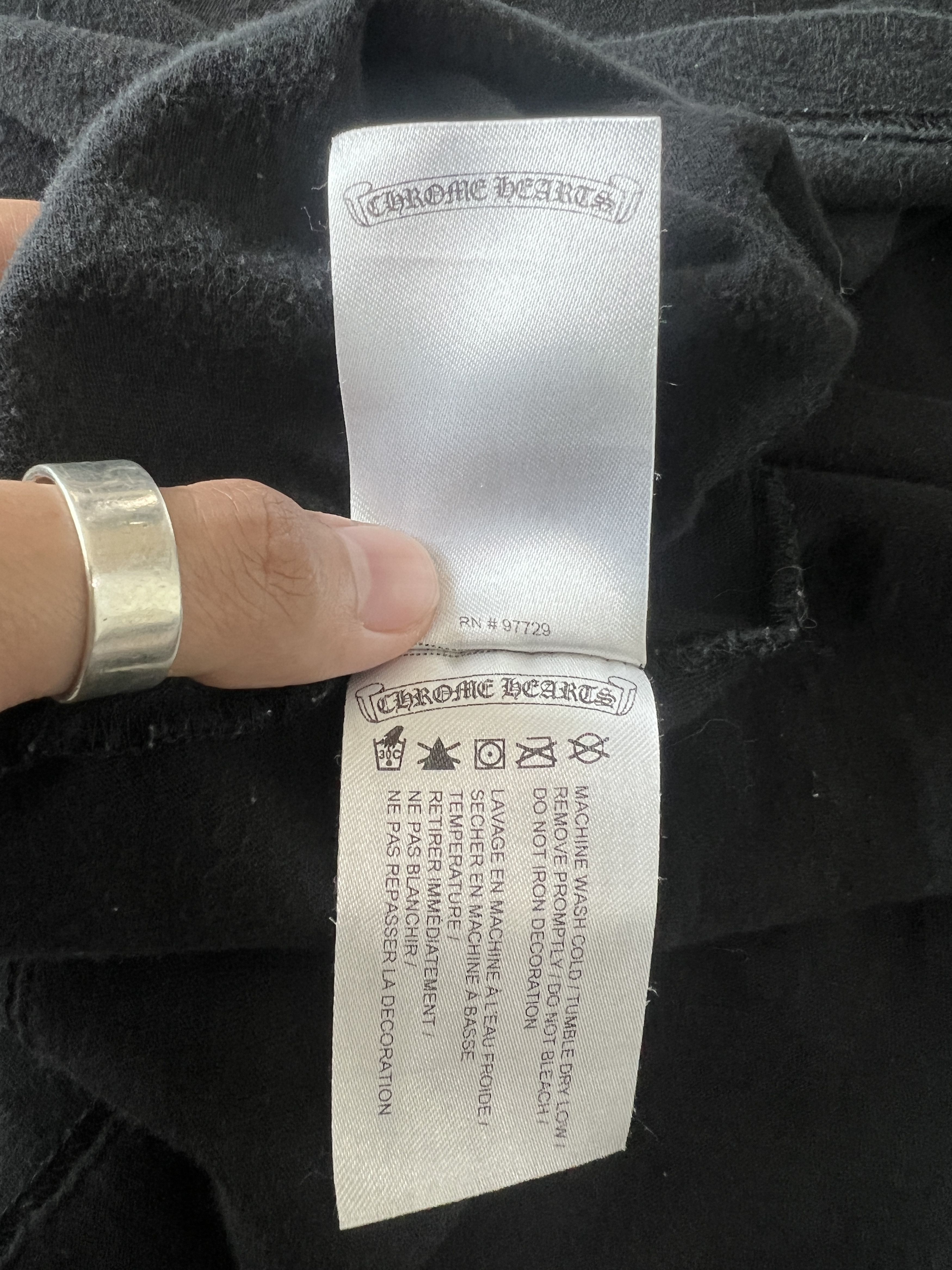 Chrome Hearts Chrome Hearts Hong Kong Horseshoe Pocket Tee Black XL Size US XL / EU 56 / 4 - 7 Thumbnail