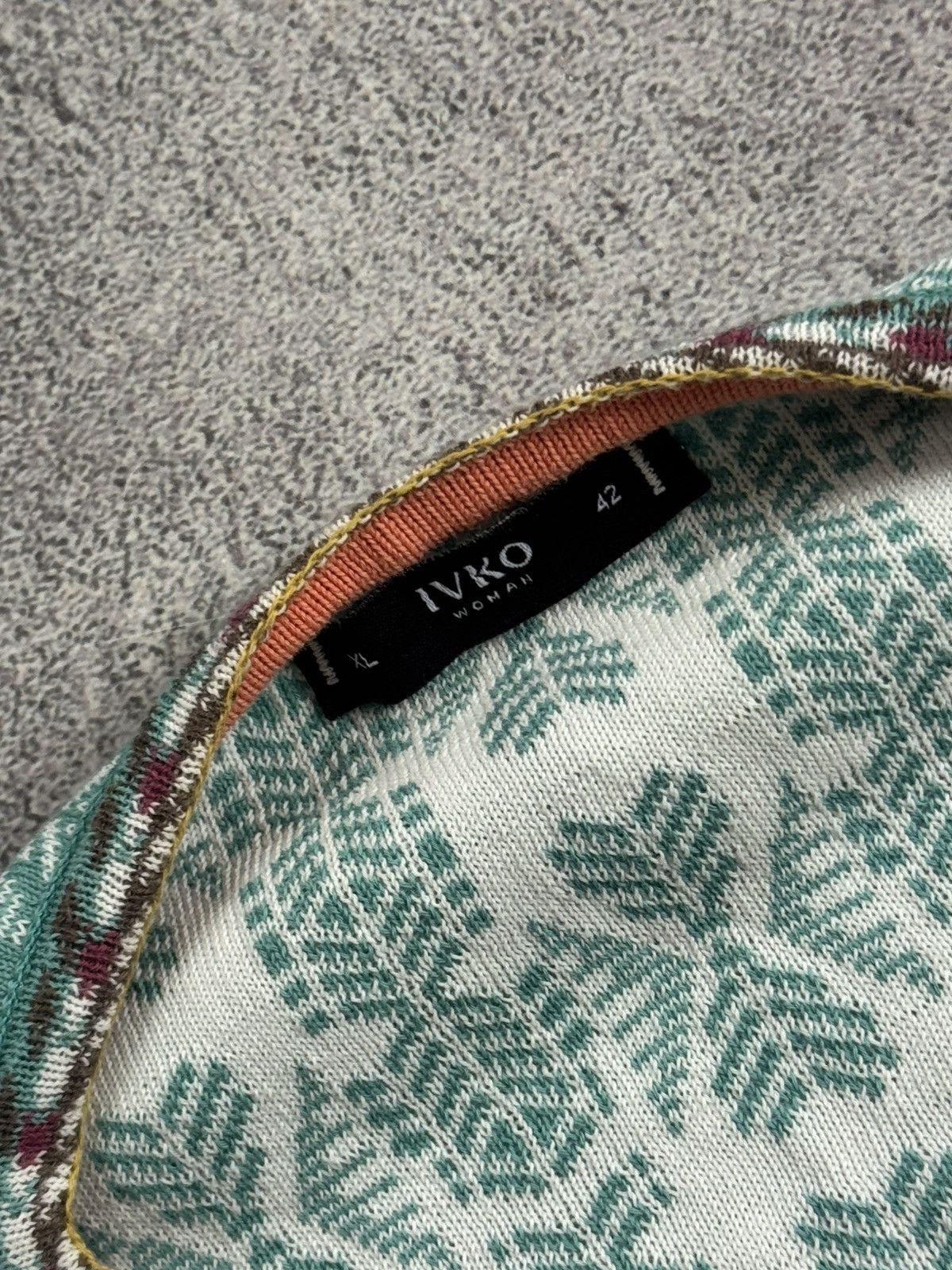 Dale Of Norway Ivko XL 201326 086-aqua all printed cardigan sweater jumper Size XL / US 12-14 / IT 48-50 - 5 Thumbnail