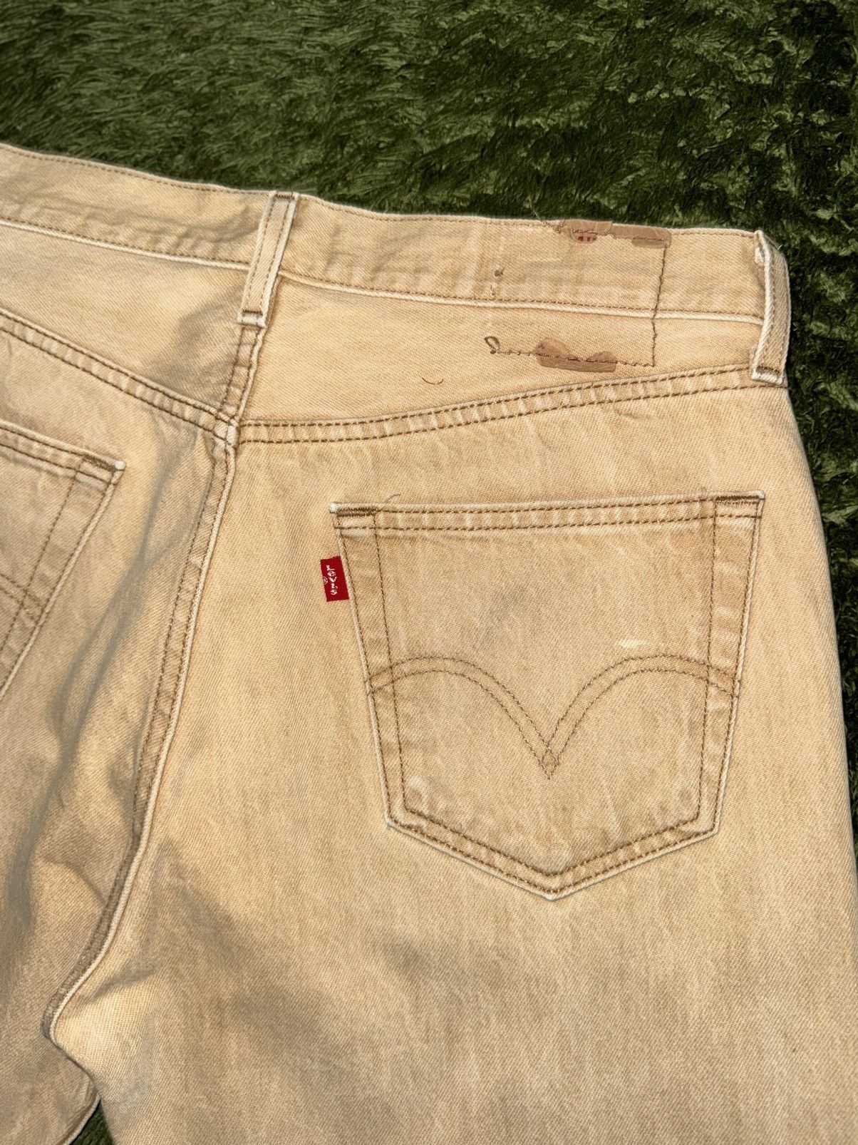 Levi's [W34/L32] Levi’s 501 USA Vintage Wash Beige Denim Pants Size US 34 / EU 50 - 10 Thumbnail