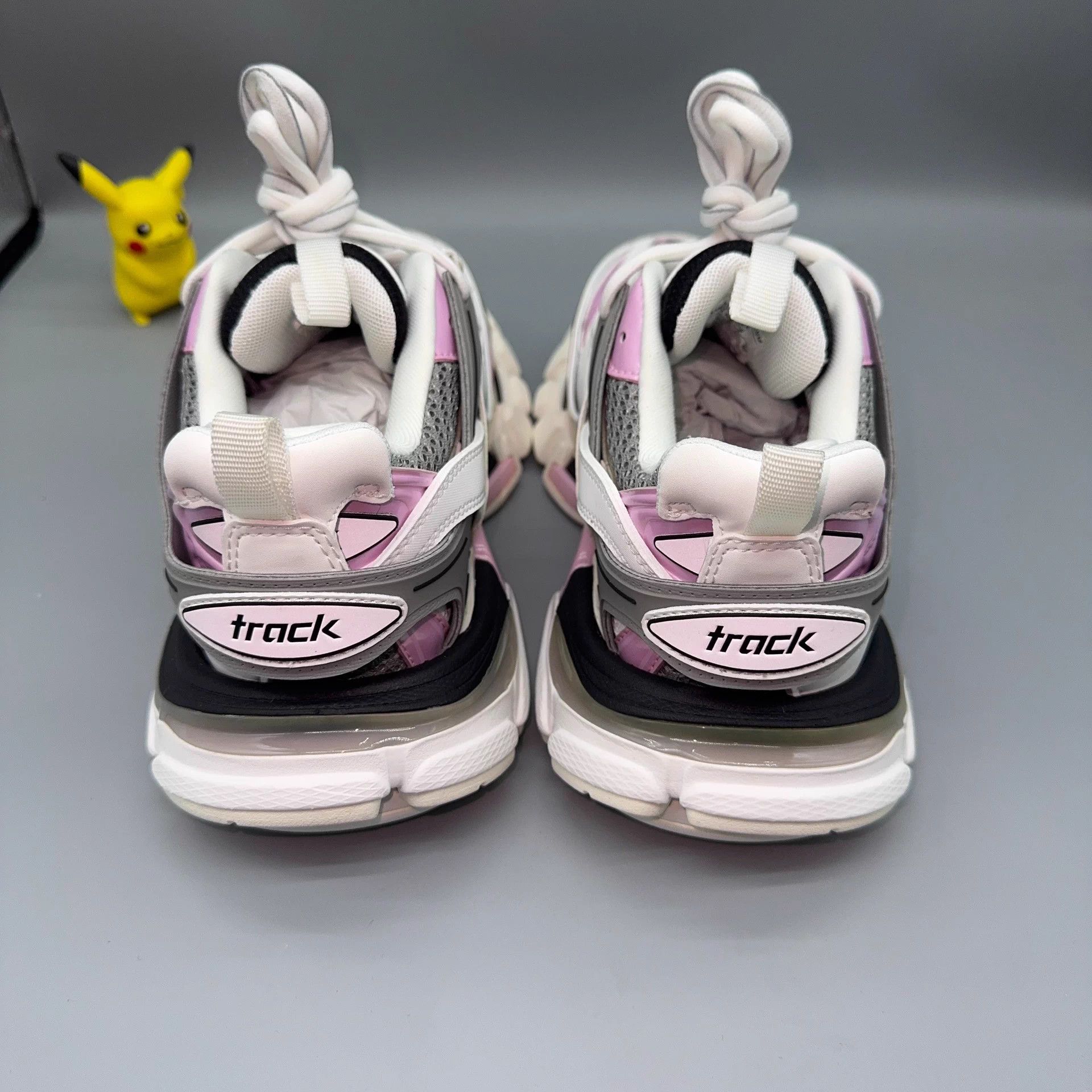 Balenciaga Balenciaga Track Gray Pink White Sneakers Size US 5 / IT 35 - 3 Thumbnail