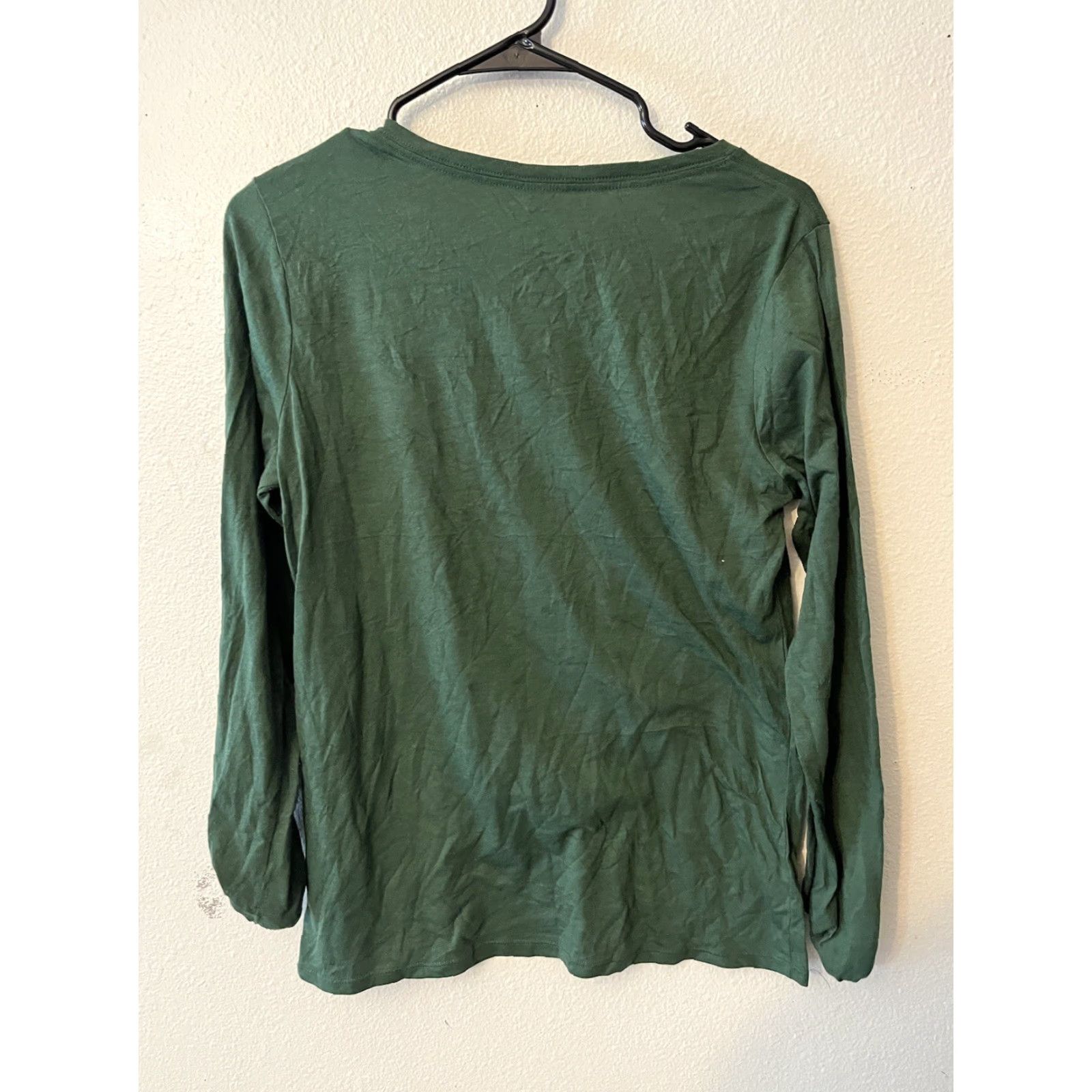 Nike Nike Women's T-Shirt M Green New York Jets Logo Wrap Tri-Blend V-Neck Long Sleeve Womens Size M / US 6-8 / IT 42-44 - 3 Thumbnail