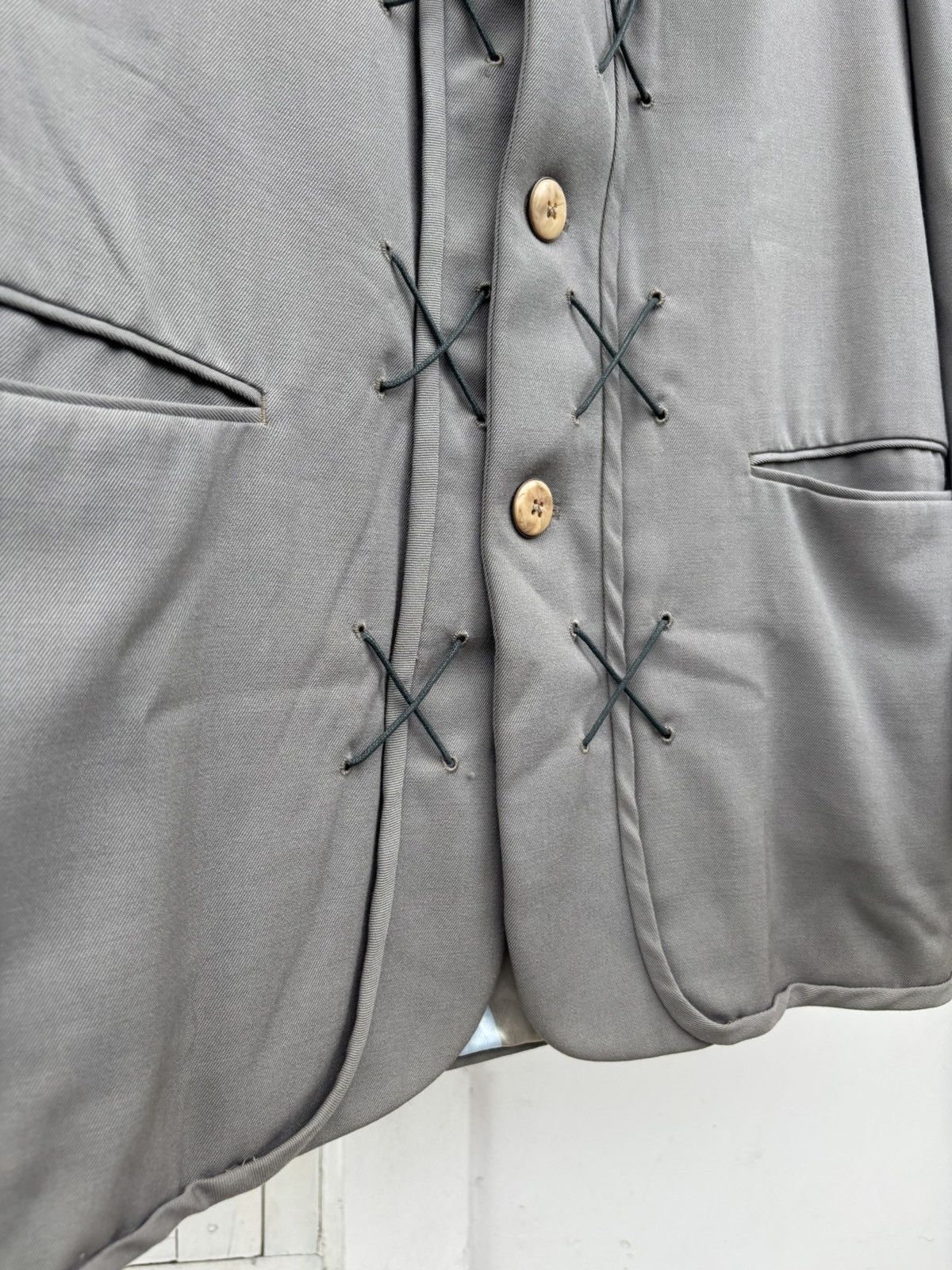 Dirk Bikkembergs 1990s Cross Laced Blazer Jacket Size US M / EU 48-50 / 2 - 3 Thumbnail