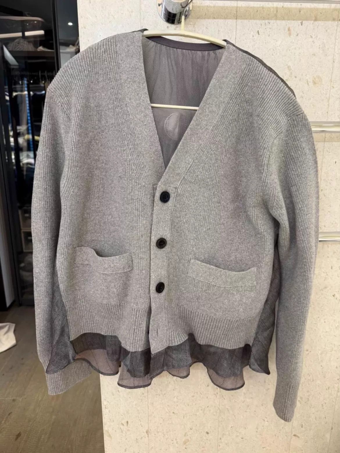 Sacai Sacai Colorblock Cardigan Size 2 CN 2x Worn Size XS / US 0-2 / IT 36-38 - 1 Thumbnail