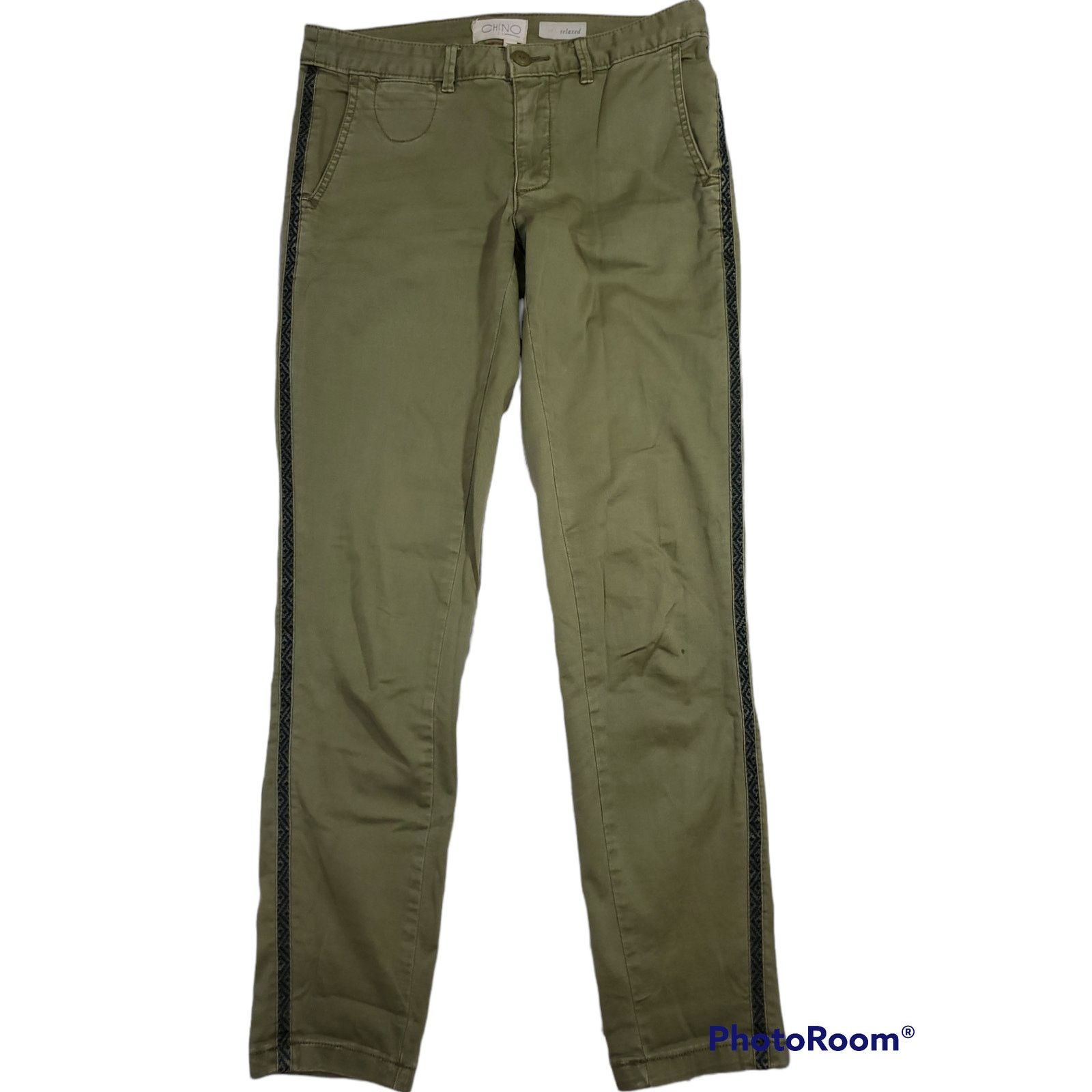 Anthropologie Chino Anthropologie | Relaxed Chinos w/ Leg Trim | Size 26 Size 26" / US 2 / IT 38 - 1 Thumbnail