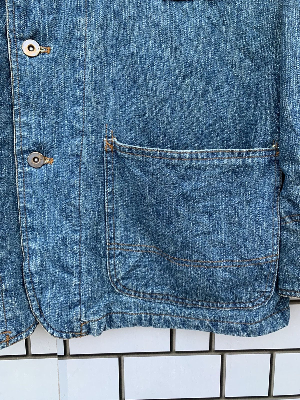 Indigo × Japanese Brand × Vintage Vintage Japanese Brand Nepuca Workwear Denim Jacket Size US L / EU 52-54 / 3 - 12 Thumbnail