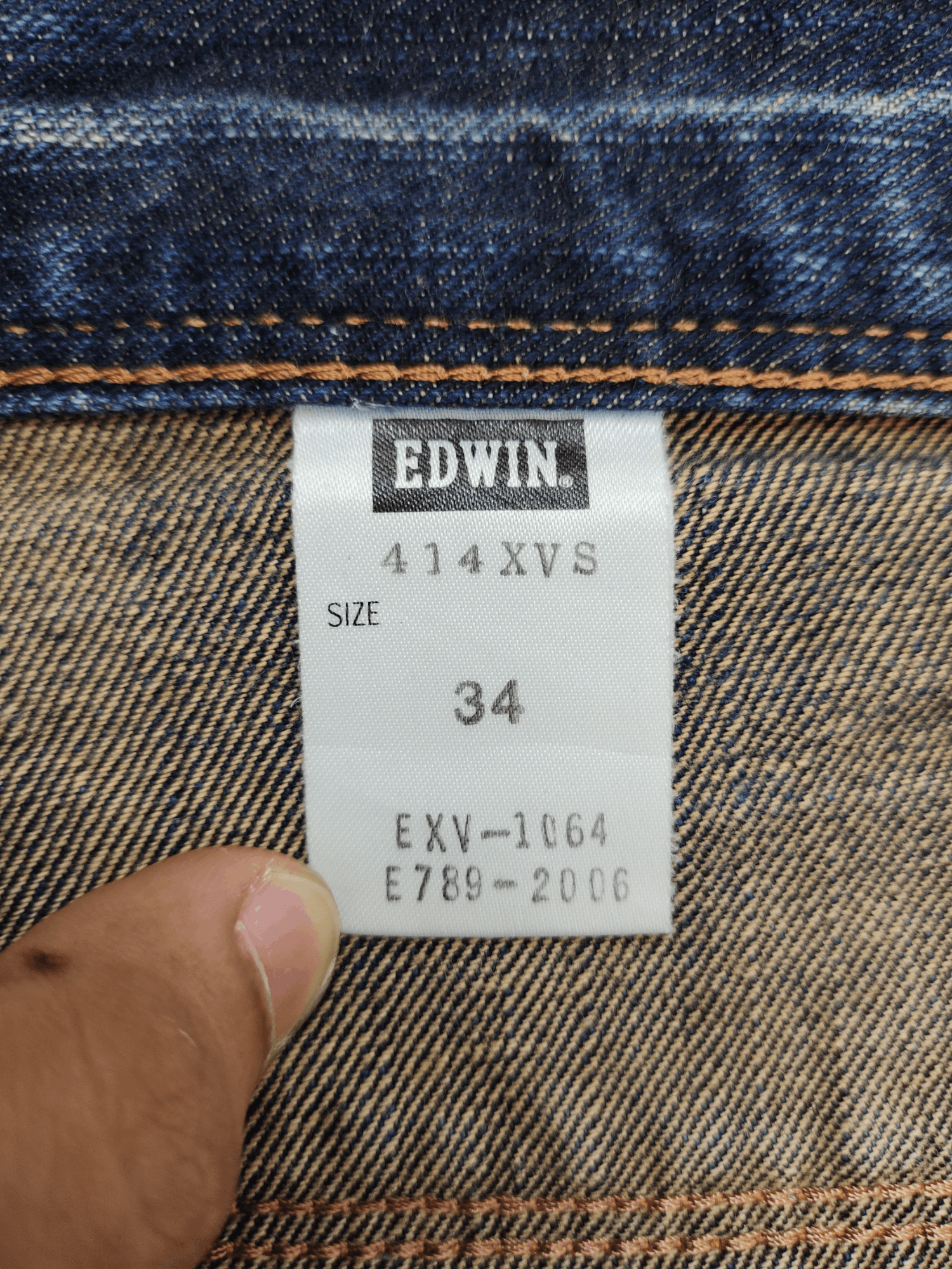 Comme des Garcons × Undercover Vintage Y2k Edwin Xv Double Waist Clawmark Denim Jeans Size US 35 - 18 Thumbnail