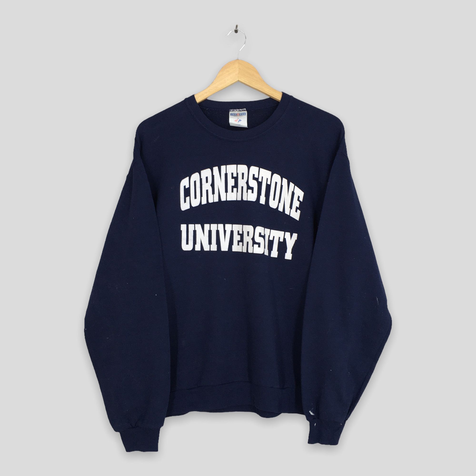 Jerzees Vintage Y2K Cornerstone University Sweatshirt Medium Size US M / EU 48-50 / 2 - 1 Thumbnail