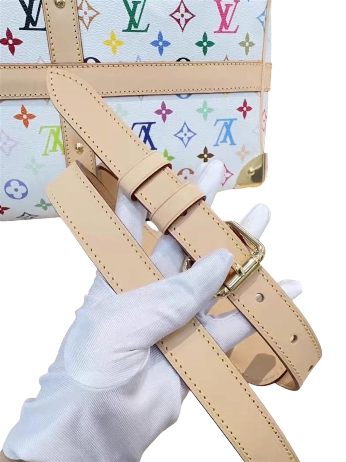 Louis Vuitton × Takashi Murakami Louis Vuitton x Takashi Murakami 50 Keepall White Monogram Size ONE SIZE - 11 Thumbnail