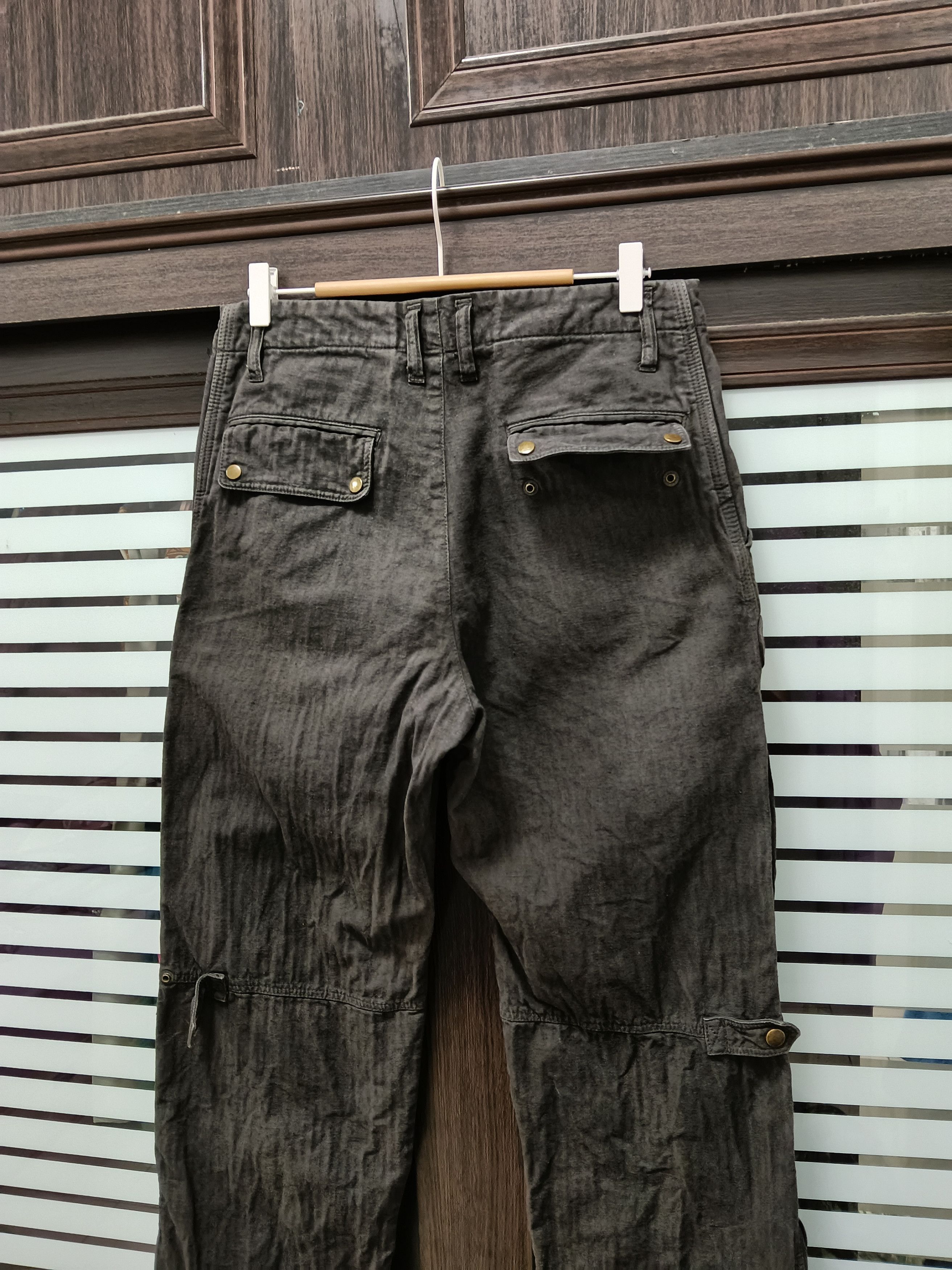 Kiminori Morishita 💥Halb by Kiminori Morishita Bondage Herringbone Pants💥 Size US 31 - 6 Thumbnail