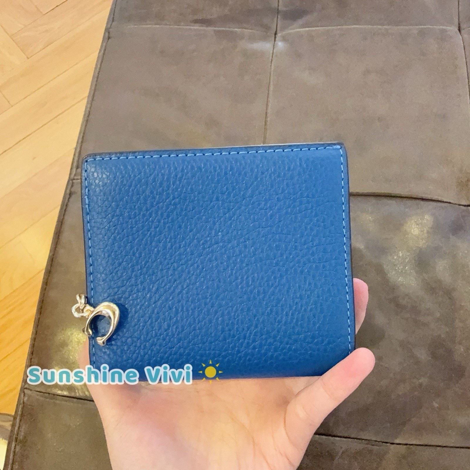 Coach NWT Coach Snap Wallet C2862 Pacific Bright Blue Leather Size ONE SIZE - 7 Thumbnail