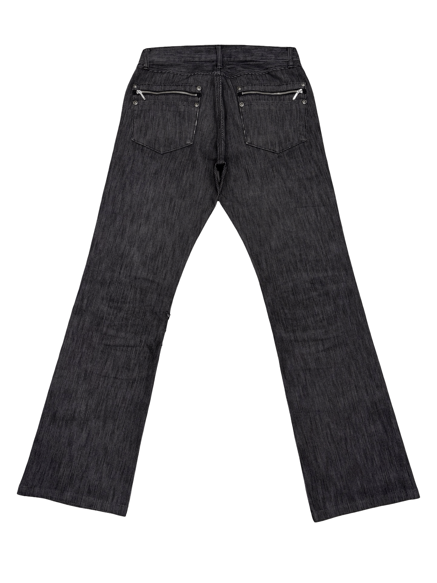 SEMANTIC DESIGN BLACK PINSTRIPE FLARE BOOTCUT