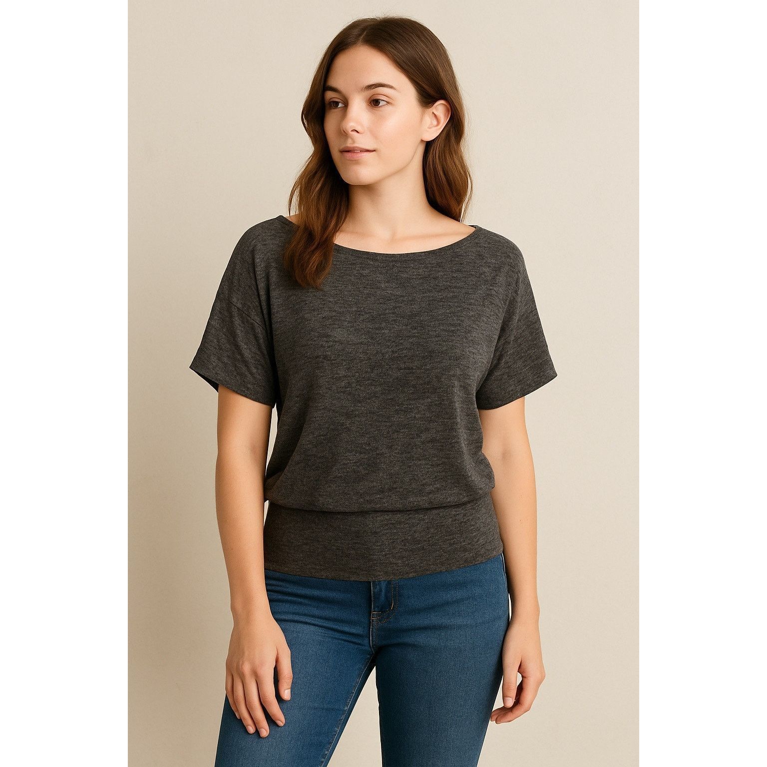 Other Urban Episode Gray Dolman Sleeve Knit Sweater Top S Size S / US 4 / IT 40 - 1 Thumbnail