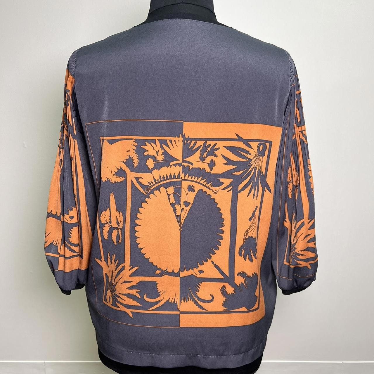 Designer Vintage Orange and Grey Shirt Size M / US 6-8 / IT 42-44 - 3 Thumbnail