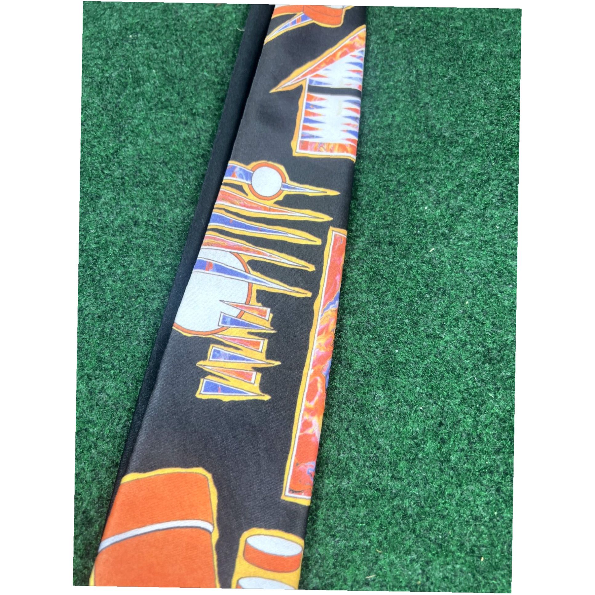 Vintage Ralph Marlin GAMBLING 100% Polyester Tie Casino 1991 Backgammon Dice Tie Size ONE SIZE - 4 Thumbnail