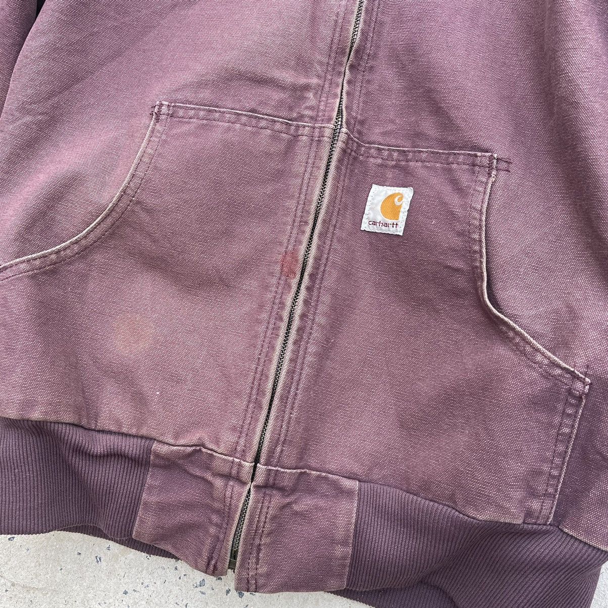Carhartt Purple Vintage CARHARTT WOMENS J130 Hooded Jacket Size S / US 4 / IT 40 - 3 Thumbnail