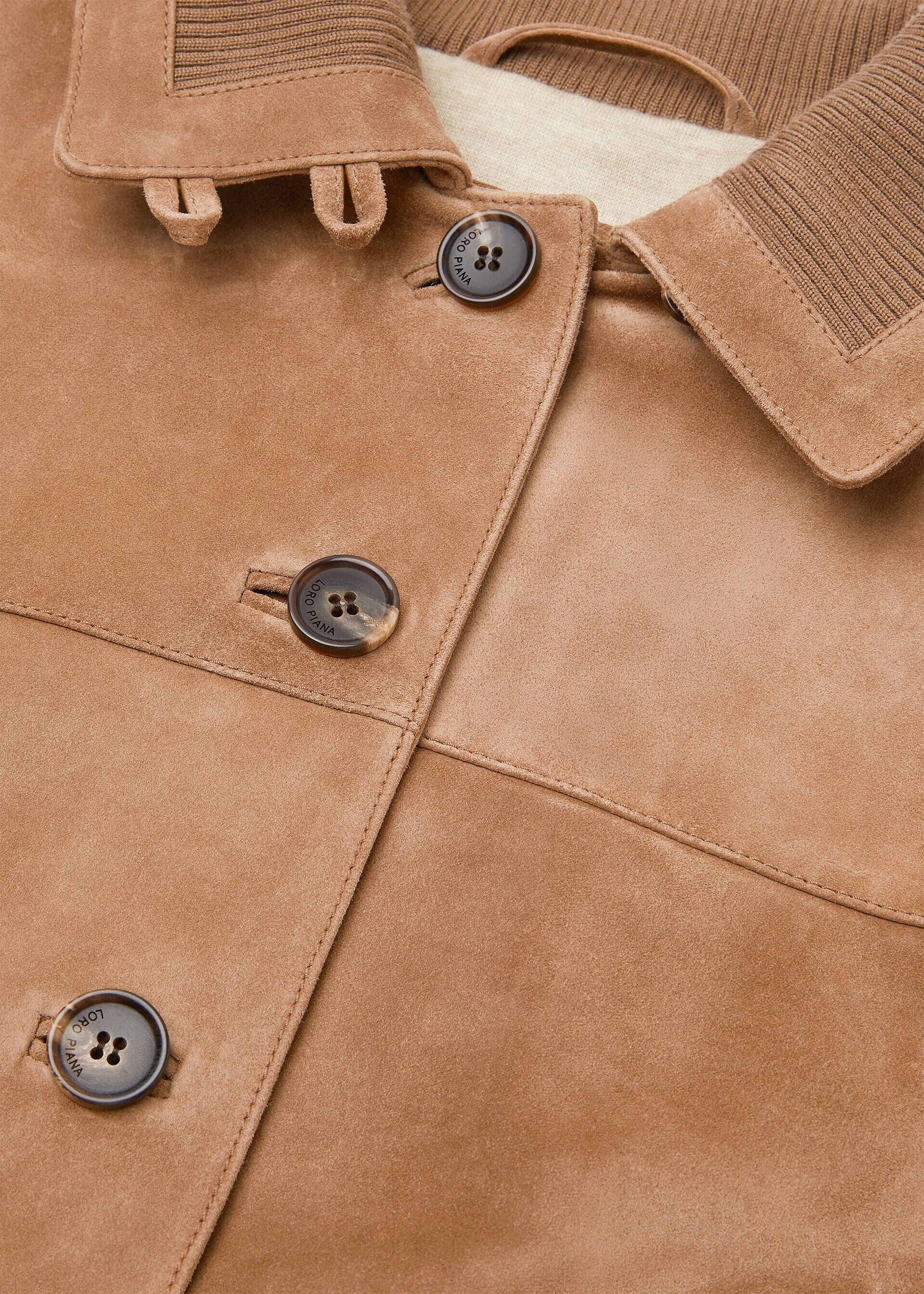 Loro Piana os11x0426 FAQ7608 Maremma Bomber Jacket in Sandy Deer Size M / US 6-8 / IT 42-44 - 3 Thumbnail