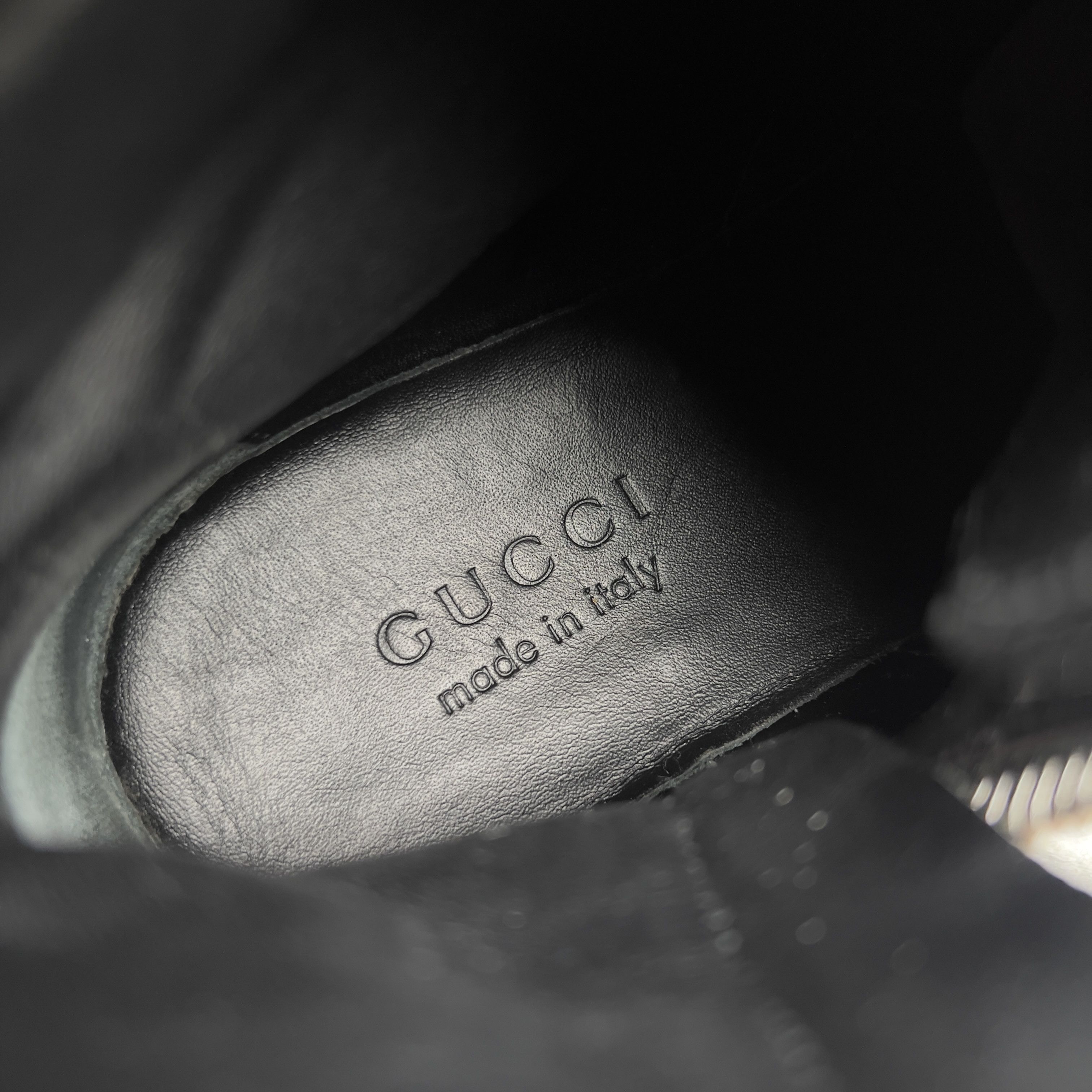 Gucci Gucci Combat Boots Interlocking G Monogram Side Zip Lug Sole Size US 7.5 / EU 40-41 - 12 Thumbnail