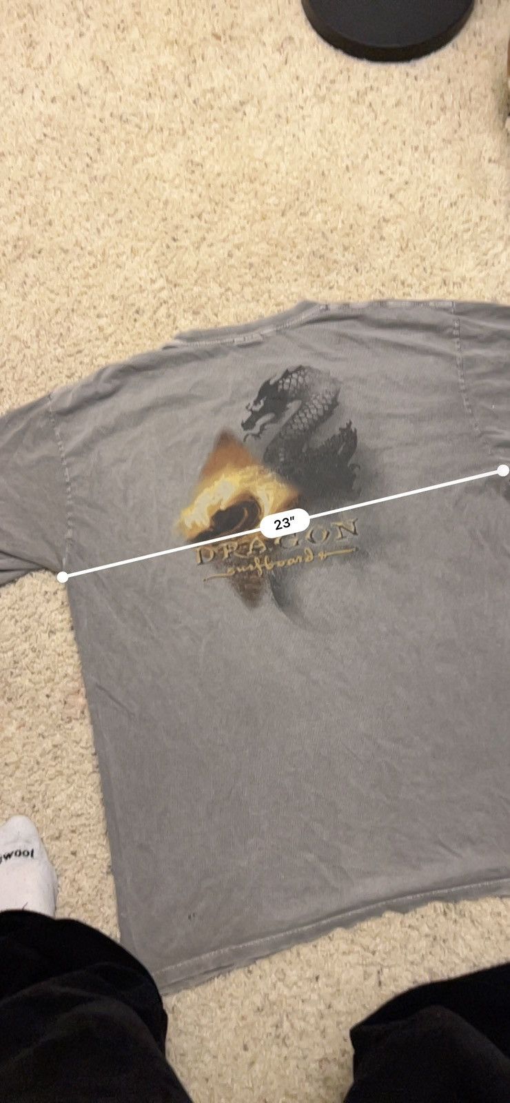 Vintage Thrashed Faded Dragon Surfboards tee Size US XL / EU 56 / 4 - 5 Thumbnail