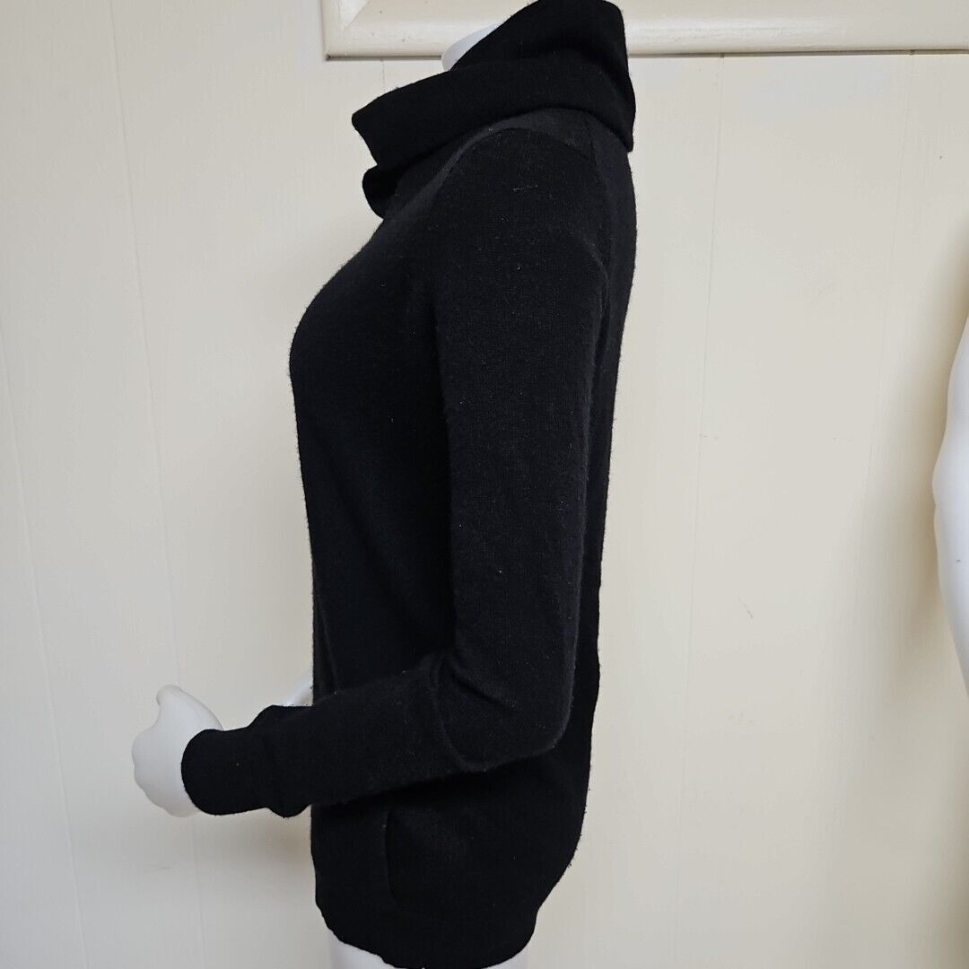 Theory Theory Andrian Royal Cashmere Sweater Womens Petite Black Tu Size S / US 4 / IT 40 - 2 Thumbnail