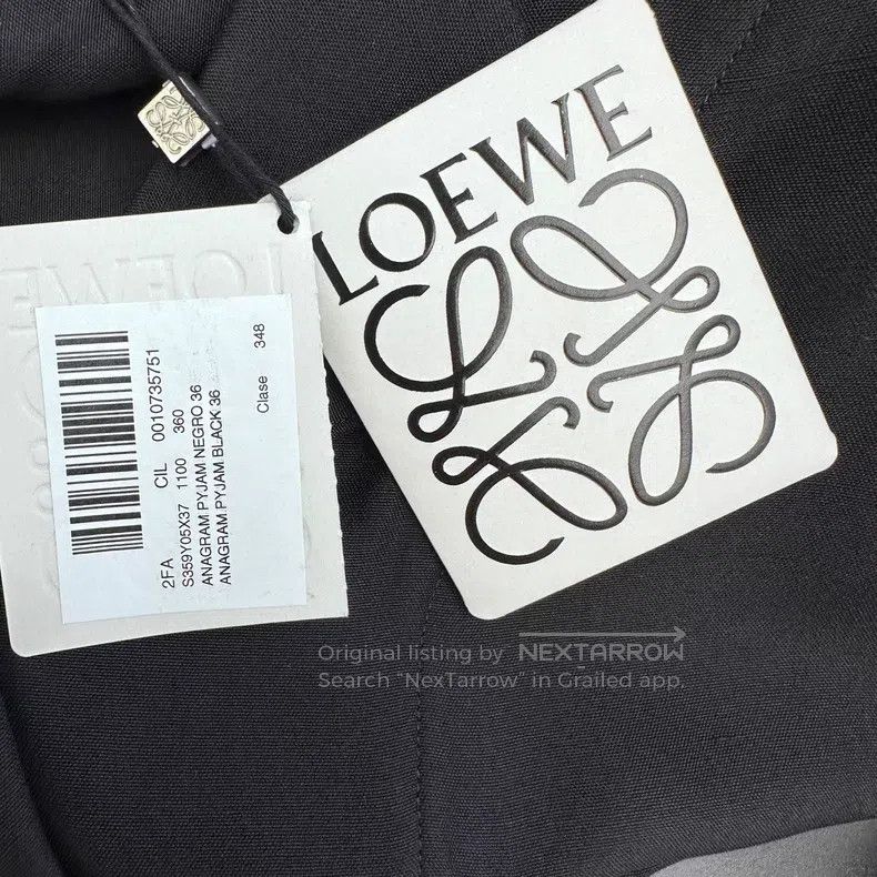Loewe Loewe Black Pocket Logo Shirt Size XS / US 0-2 / IT 36-38 - 7 Thumbnail