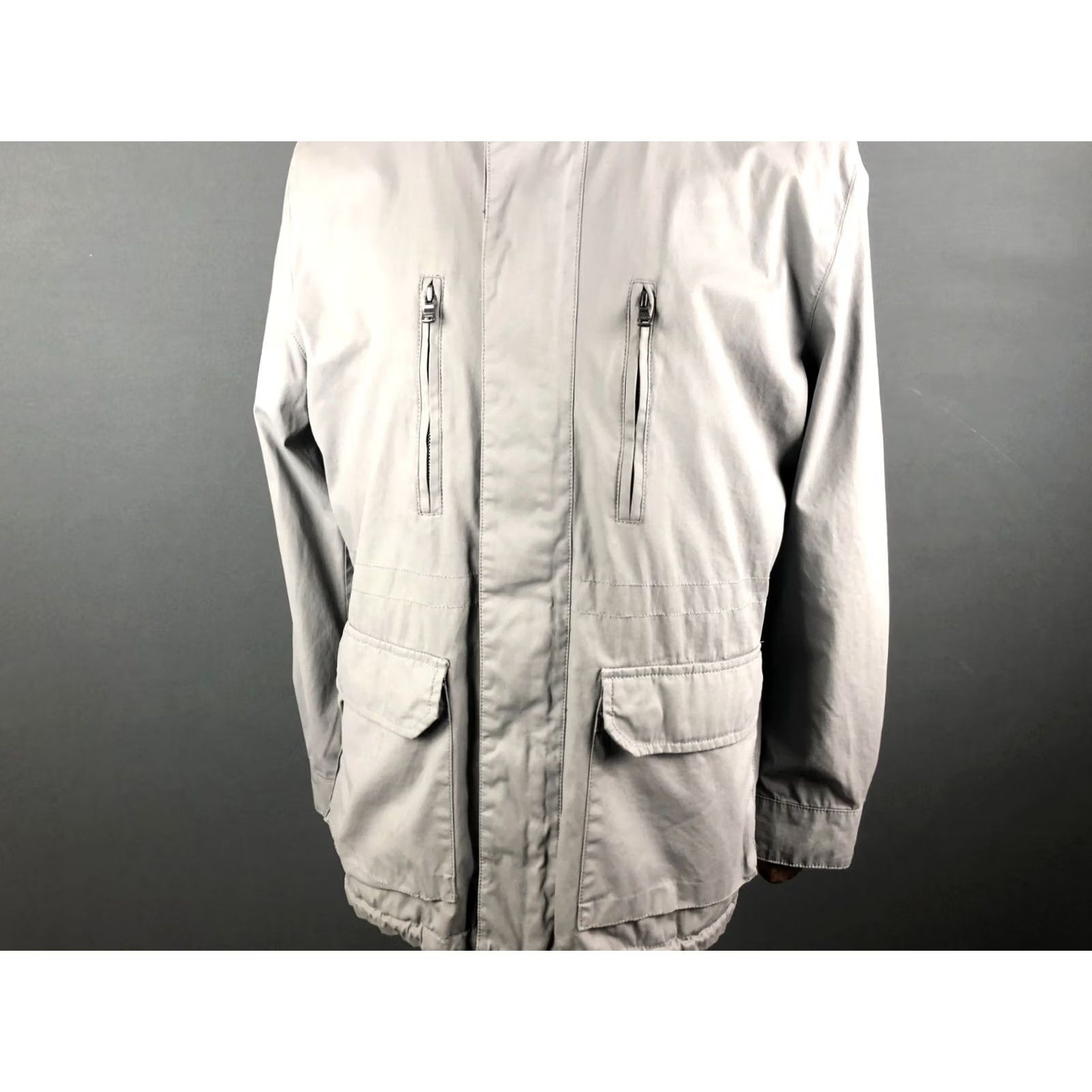 Donna Karan Donna Karan Men's Full Zip Jacket L Gray Cotton Weather Windbreaker Casual Size US L / EU 52-54 / 3 - 6 Thumbnail