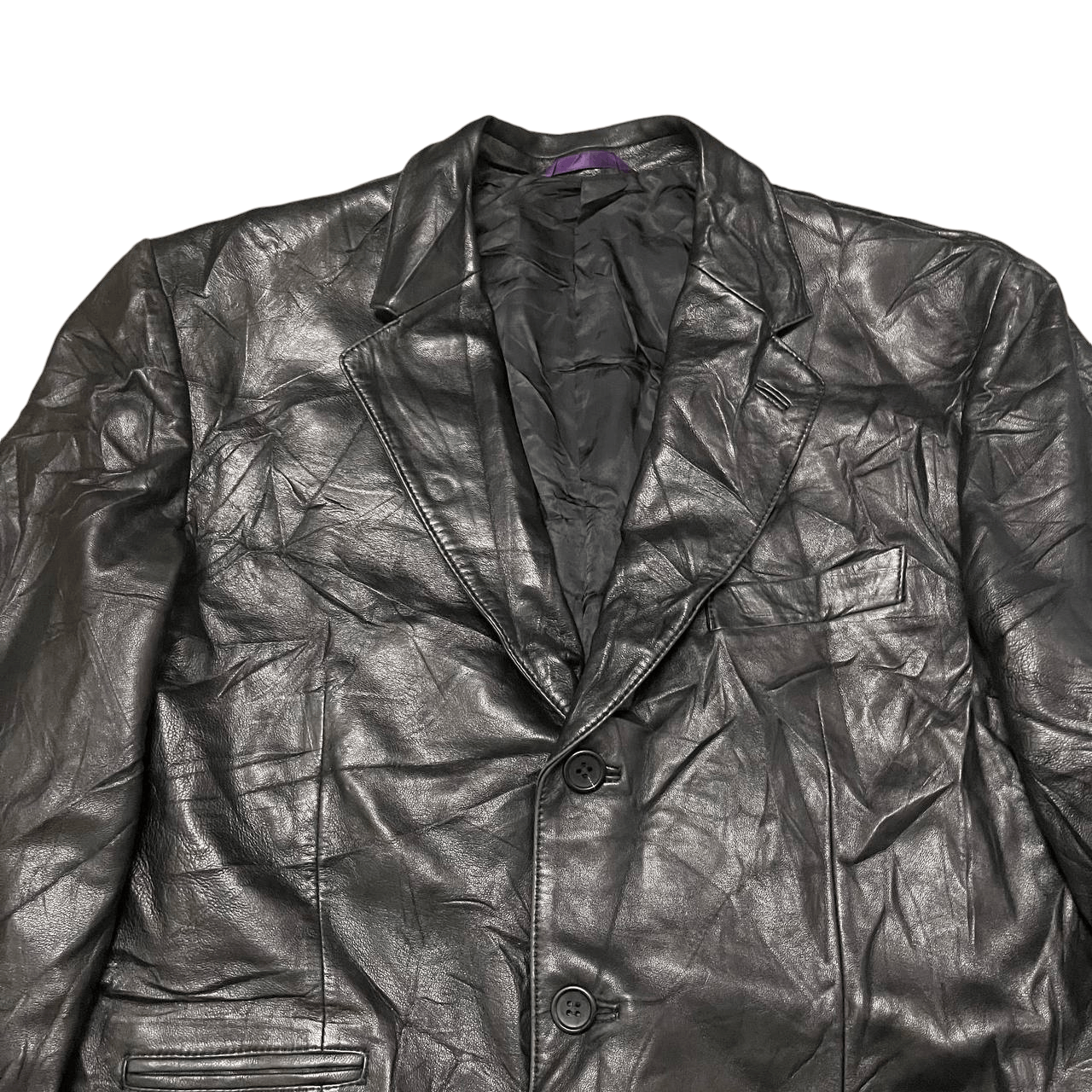 Paul Smith Vintage Paul Smith Collection Leather Jacket Black Size US XL / EU 56 / 4 - 2 Thumbnail