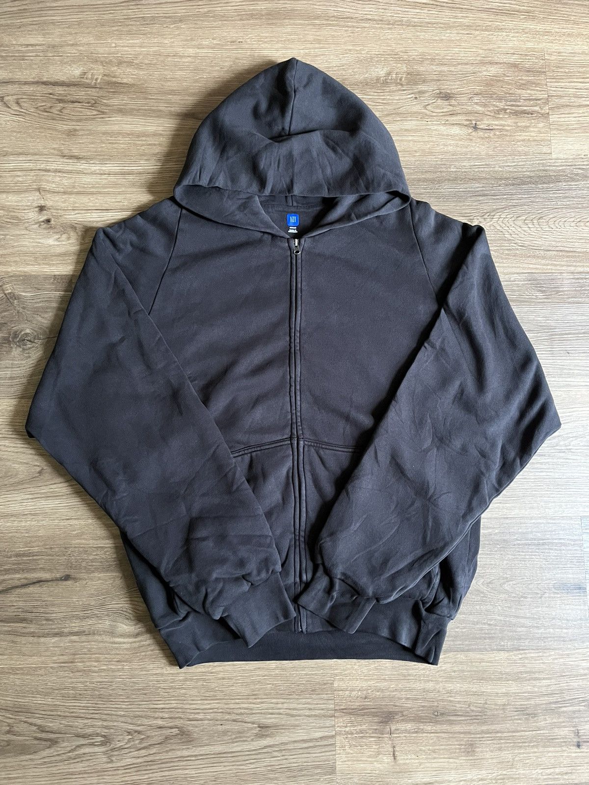 Balenciaga × Gap × Kanye West Yeezy Gap Zip Up Hoodie Black Size 