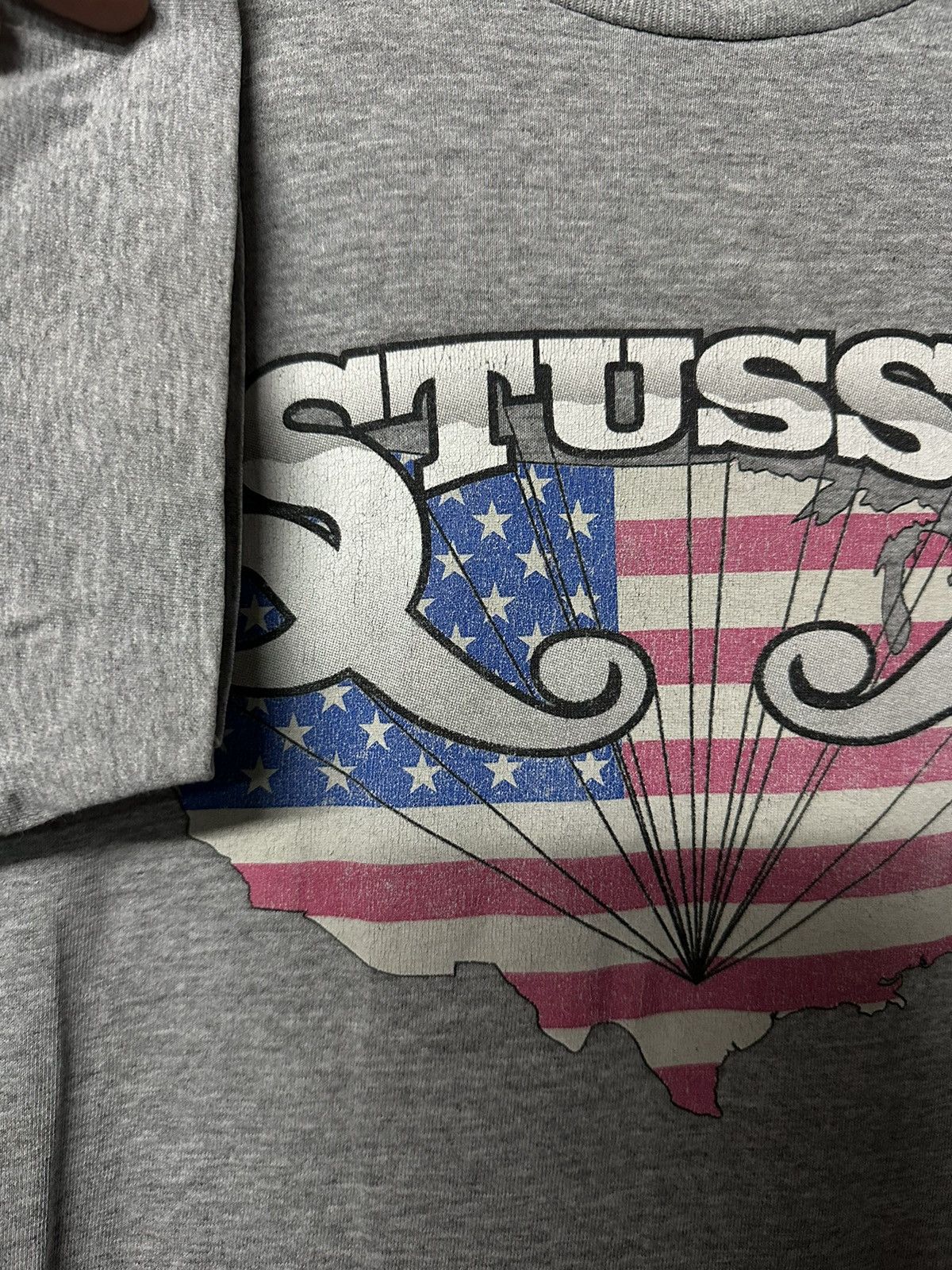 Stussy × Vintage Vintage Stussy USA Flag Single Stitch Tee Size US M / EU 48-50 / 2 - 6 Thumbnail