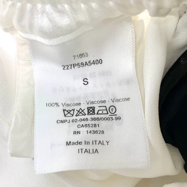 Dior Dior SizeS White logo leather brand elastic waist casual sh Size US 30 / EU 46 - 8 Thumbnail