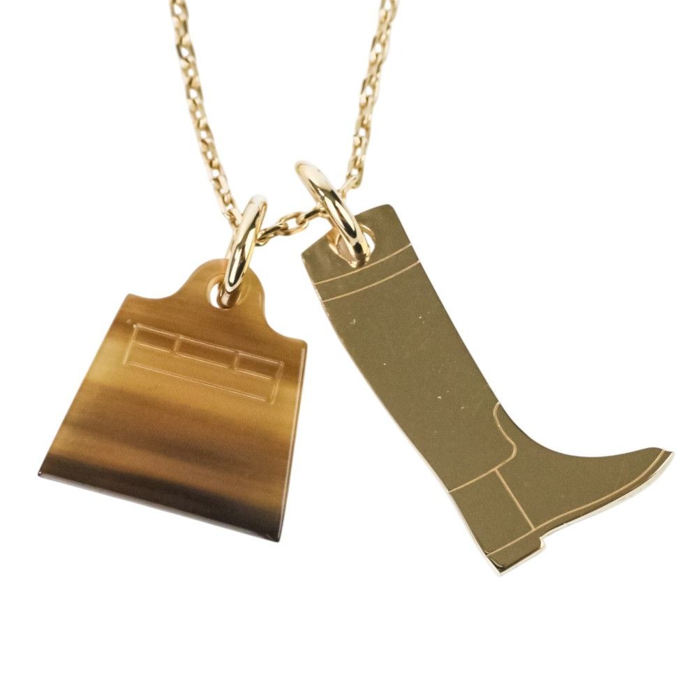 Hermes Hermes Hermes Amulette Maroquinerie PM Necklace Metal Necklace DUTY FREE for USA Size ONE SIZE - 1 Thumbnail