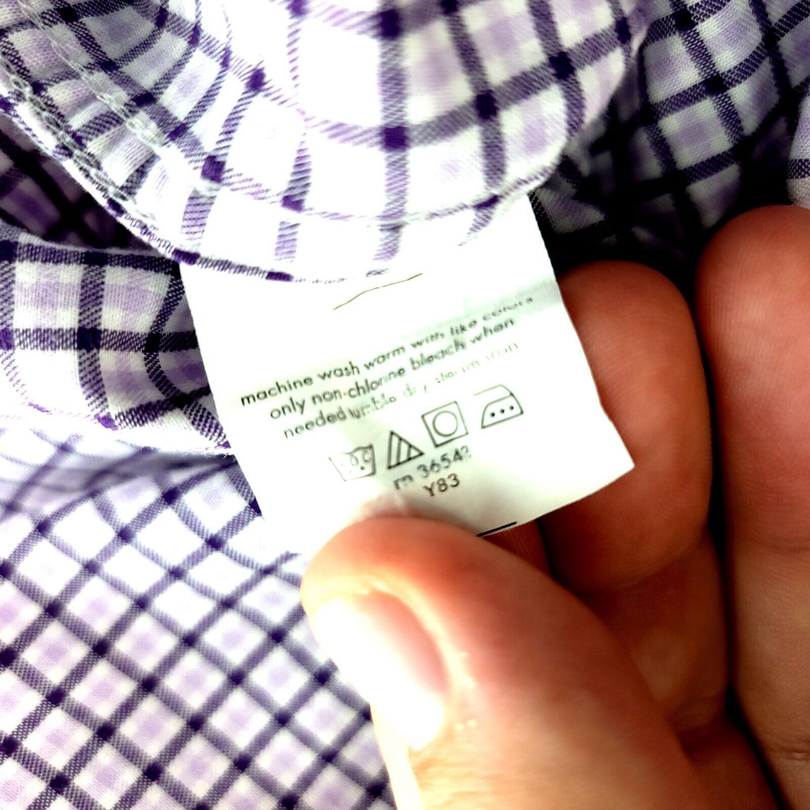 Michael Kors Michael Kors Purple Plaid 15.5 32/33 Button Down Shirt Long Size US M / EU 48-50 / 2 - 8 Thumbnail