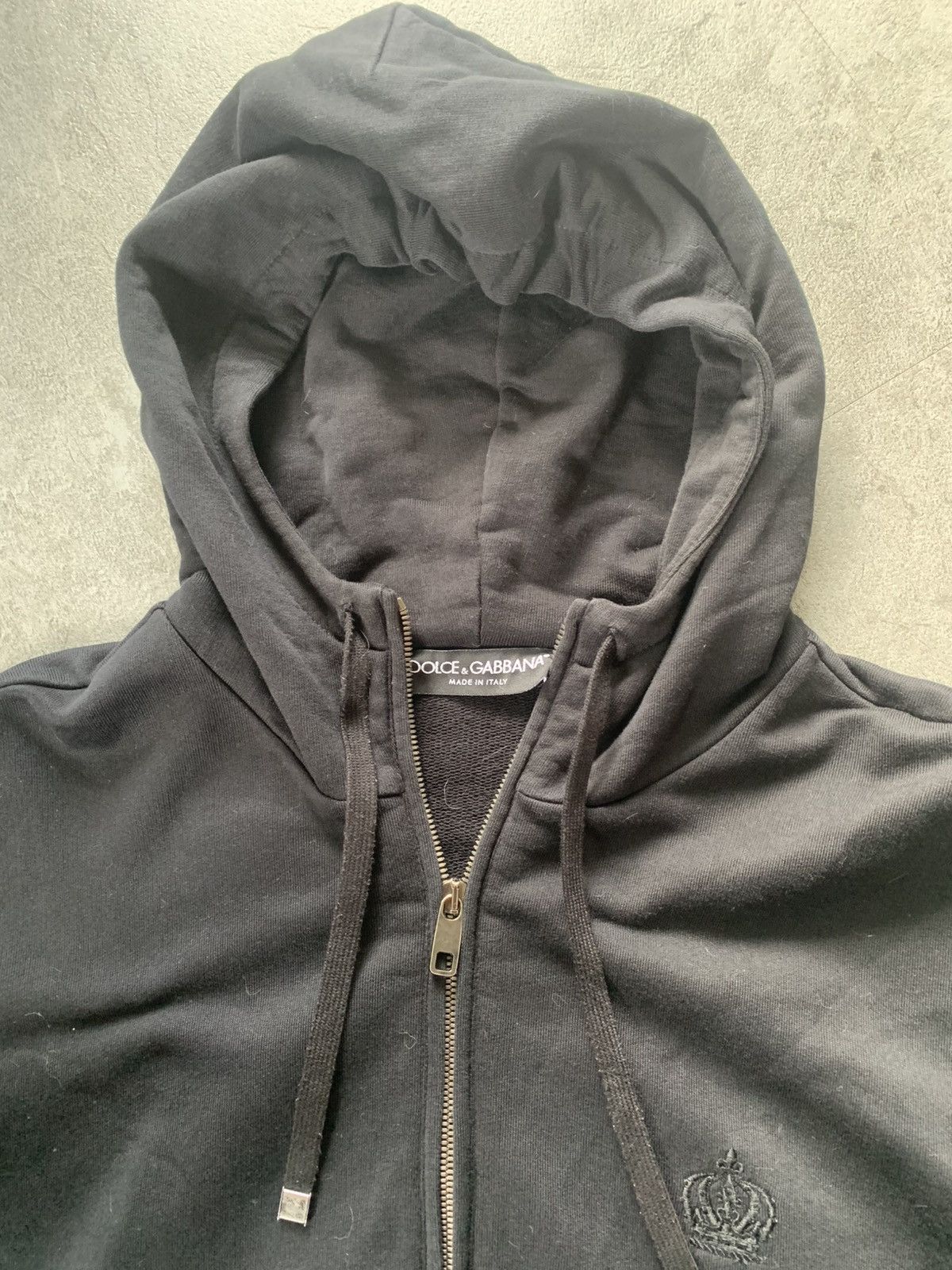 Dolce & Gabbana black hoodie full zip black crown Size US M / EU 48-50 / 2 - 15 Thumbnail