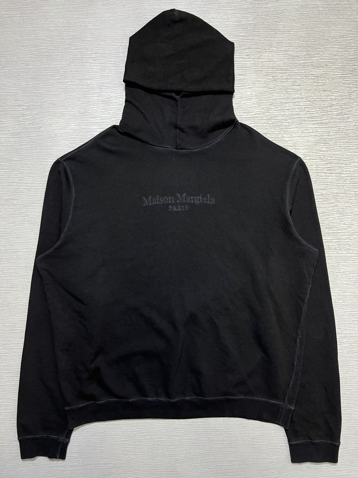 Maison Margiela Maison Margiela Logo Oversized Garment Dye Hooded Sweatshirt Size US S / EU 44-46 / 1 - 2 Thumbnail