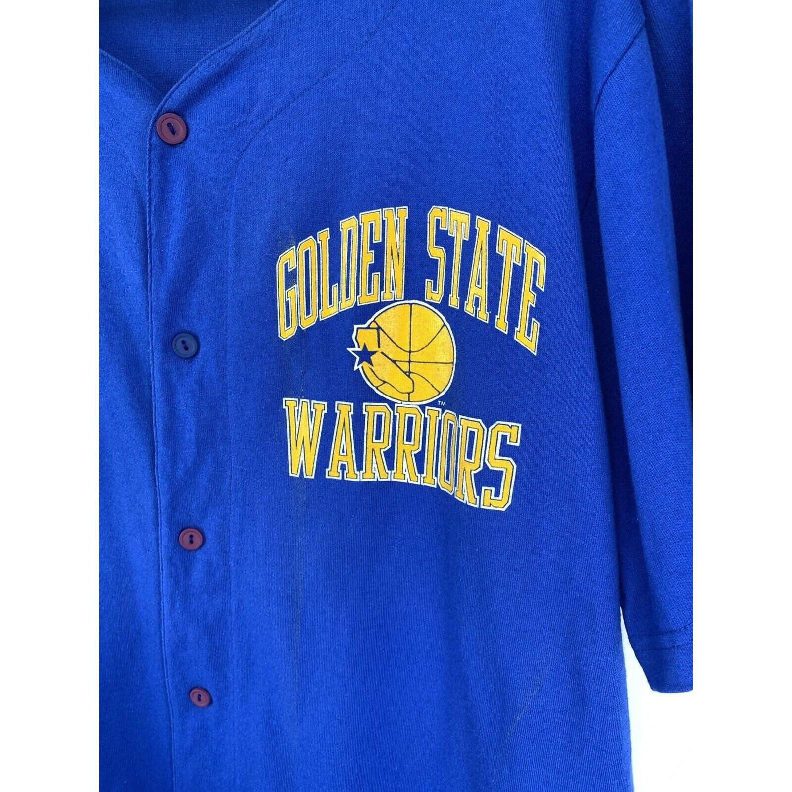 Vintage Vintage Golden State Warriors Shirt Button Front Size XL USA Size US XL / EU 56 / 4 - 5 Thumbnail