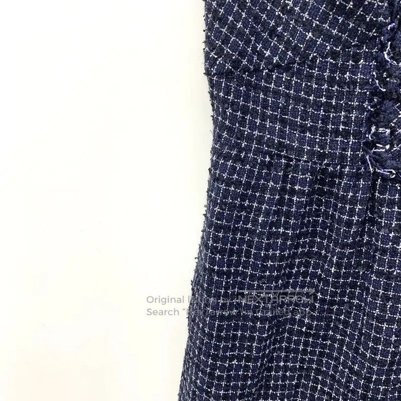Chanel Chanel Deep Blue Cotton Mini Dress . Size XXS / US 00 / IT 34 - 4 Thumbnail