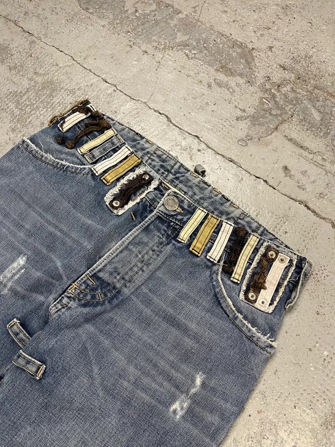 Dsquared2 SS2005 Dsquared2 DCDC Multi Belt Loop Blue Jeans Size US 32 / EU 48 - 7 Thumbnail