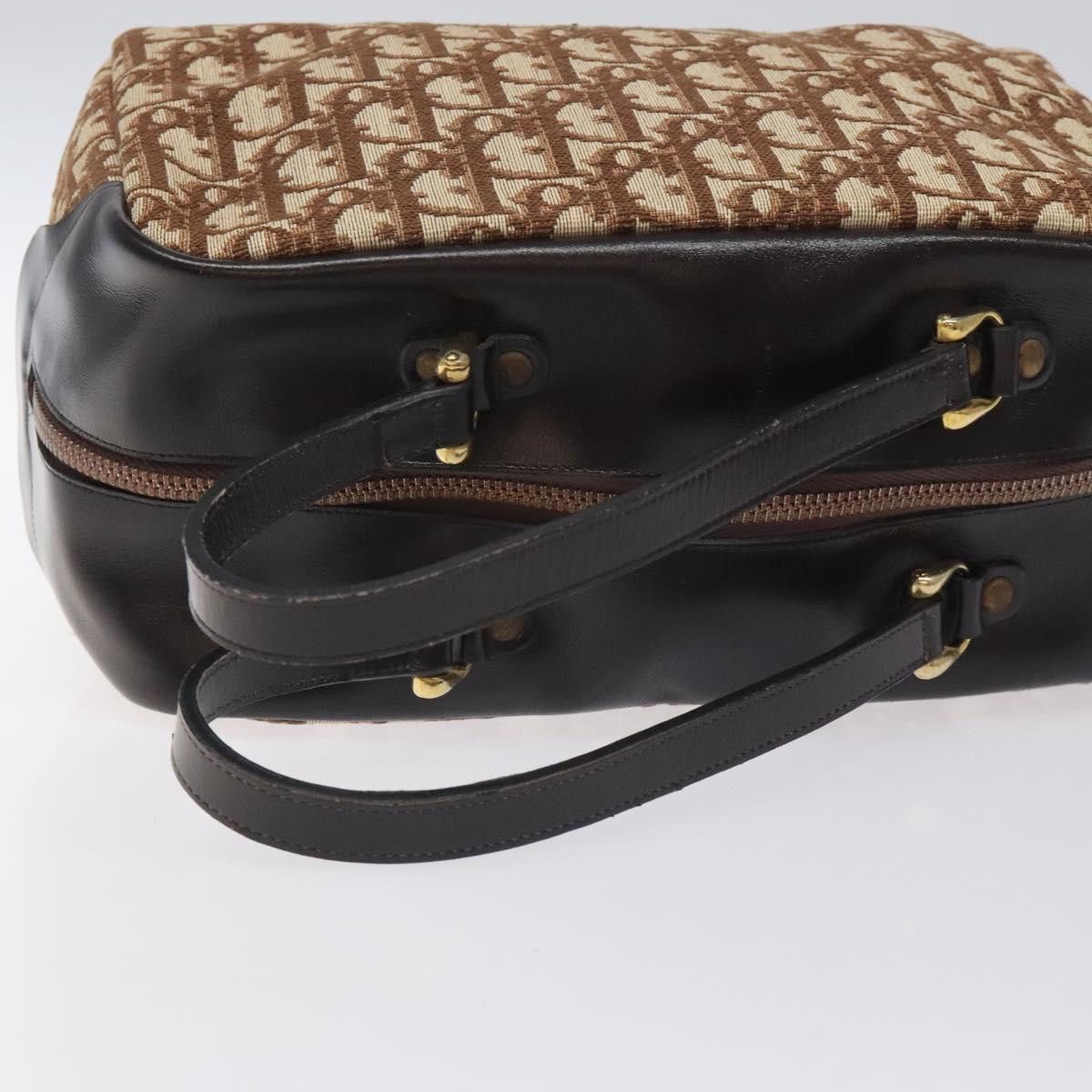 Dior DIOR Trotter Canvas Hand Bag Beige Gold Size ONE SIZE - 7 Thumbnail