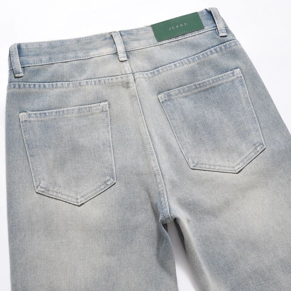 Japanese Brand × Vintage Half Fake Zippers Jeans Slim Funny Streetwear Denim Pants Size US 32 / EU 48 - 6 Thumbnail