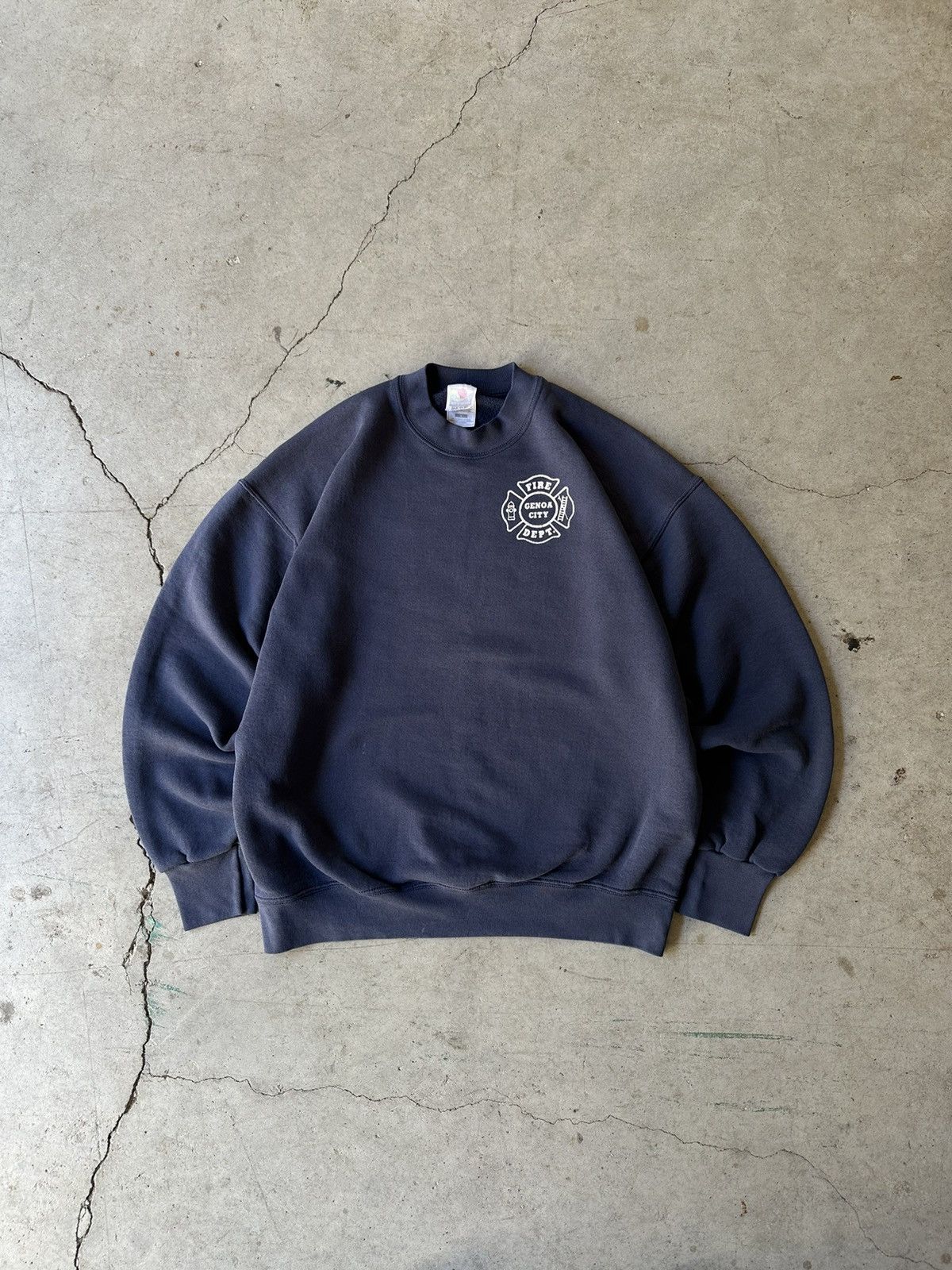 Russell Athletic Vintage Y2K Genoa City Fire & Rescue sweatshirt Size US L / EU 52-54 / 3 - 2 Thumbnail