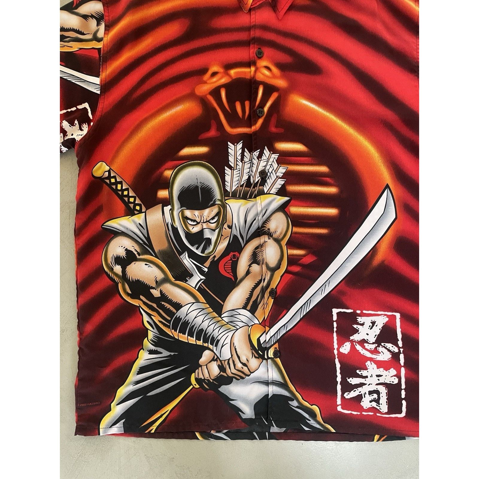 Changes Vintage Y2K Changes GI Joe Cobra Storm Shadow Button Up Size US L / EU 52-54 / 3 - 3 Thumbnail