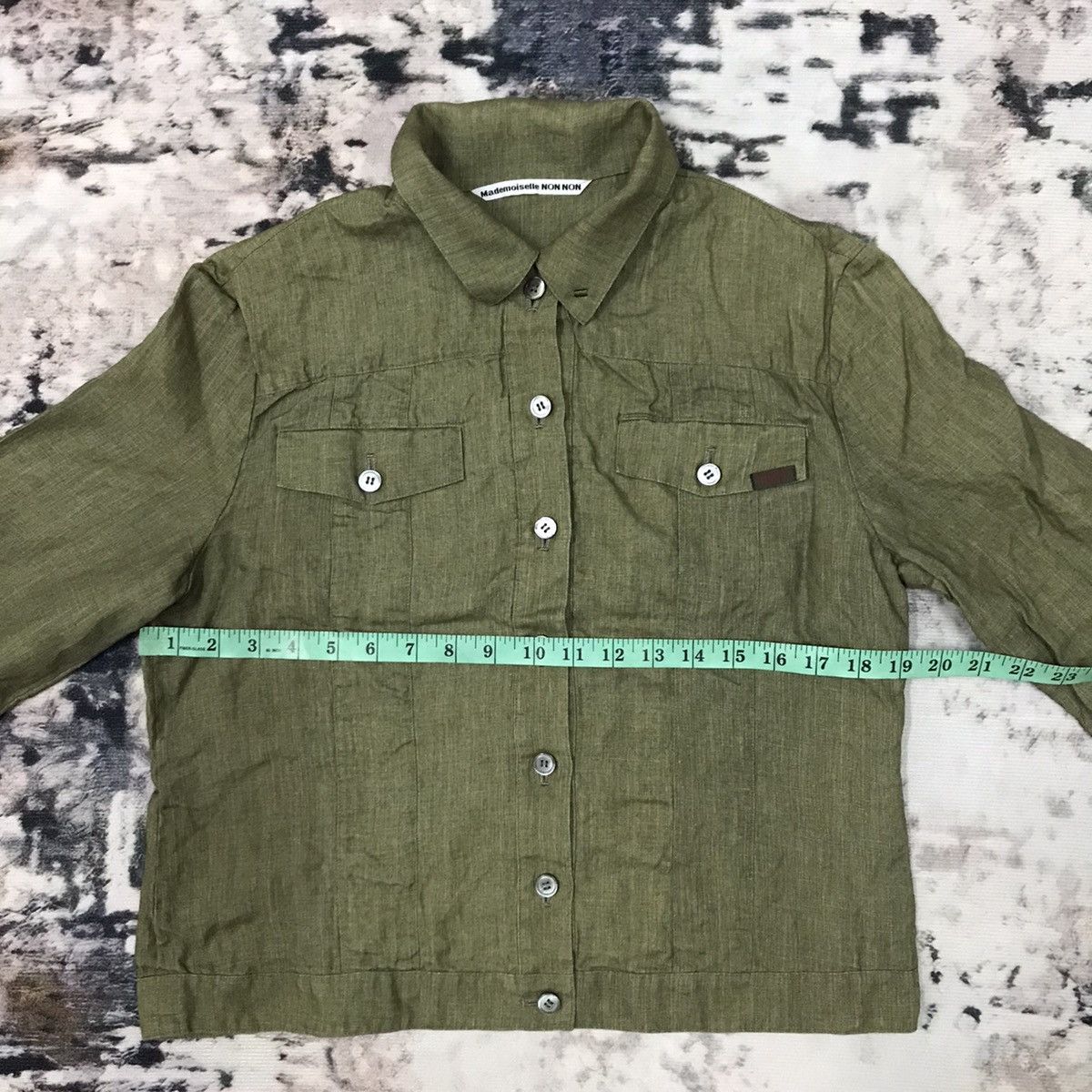 Japanese Brand × Mademoiselle Non Non × Vintage Madmoiselle Non Non Pocketed Button Up Colared Neck Denimtop Size S / US 4 / IT 40 - 11 Thumbnail