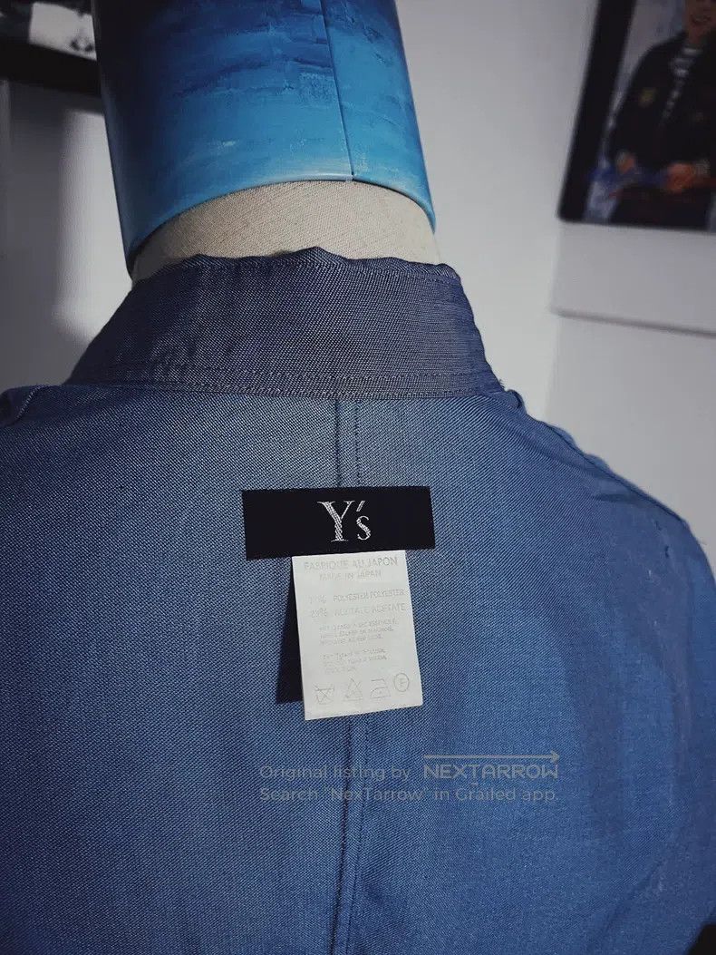 Other Yohji Yamamoto size os Blue denim long-sleeve shirt Size US M / EU 48-50 / 2 - 4 Thumbnail
