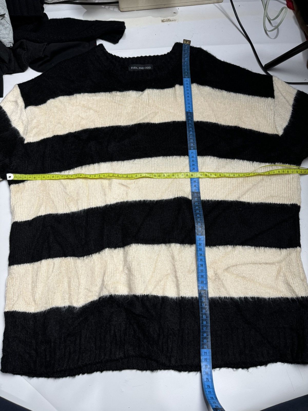 Hysteric Glamour × If Six Was Nine × Japanese Brand Japanese Mohair Stripe knit Sweater Kurt Syle lgb Size US L / EU 52-54 / 3 - 7 Thumbnail