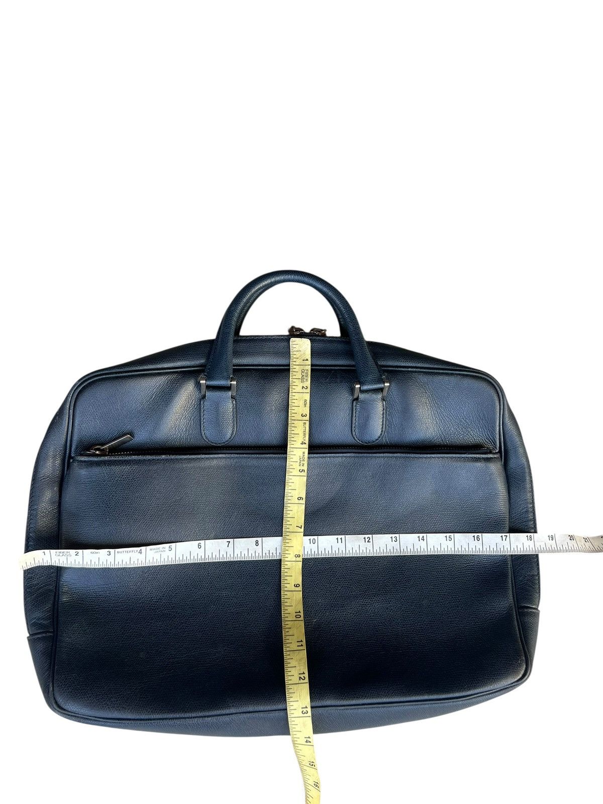 Valextra Avietta Briefcase Valextra Scratches Patina Leather Bag Size ONE SIZE - 3 Thumbnail