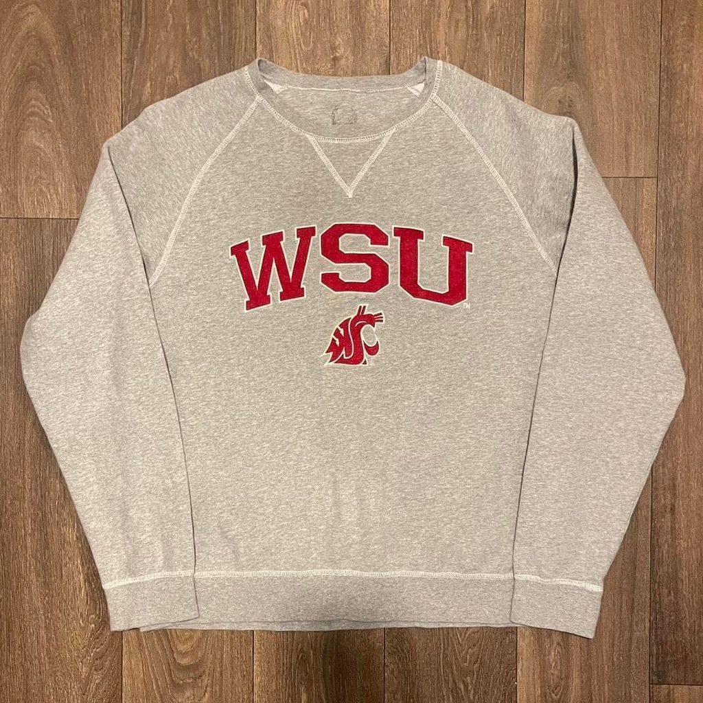 The Unbranded Brand WSU Rams grey crewneck sweatshirt(fits a men's size L/XL) Size US L / EU 52-54 / 3 - 1 Thumbnail