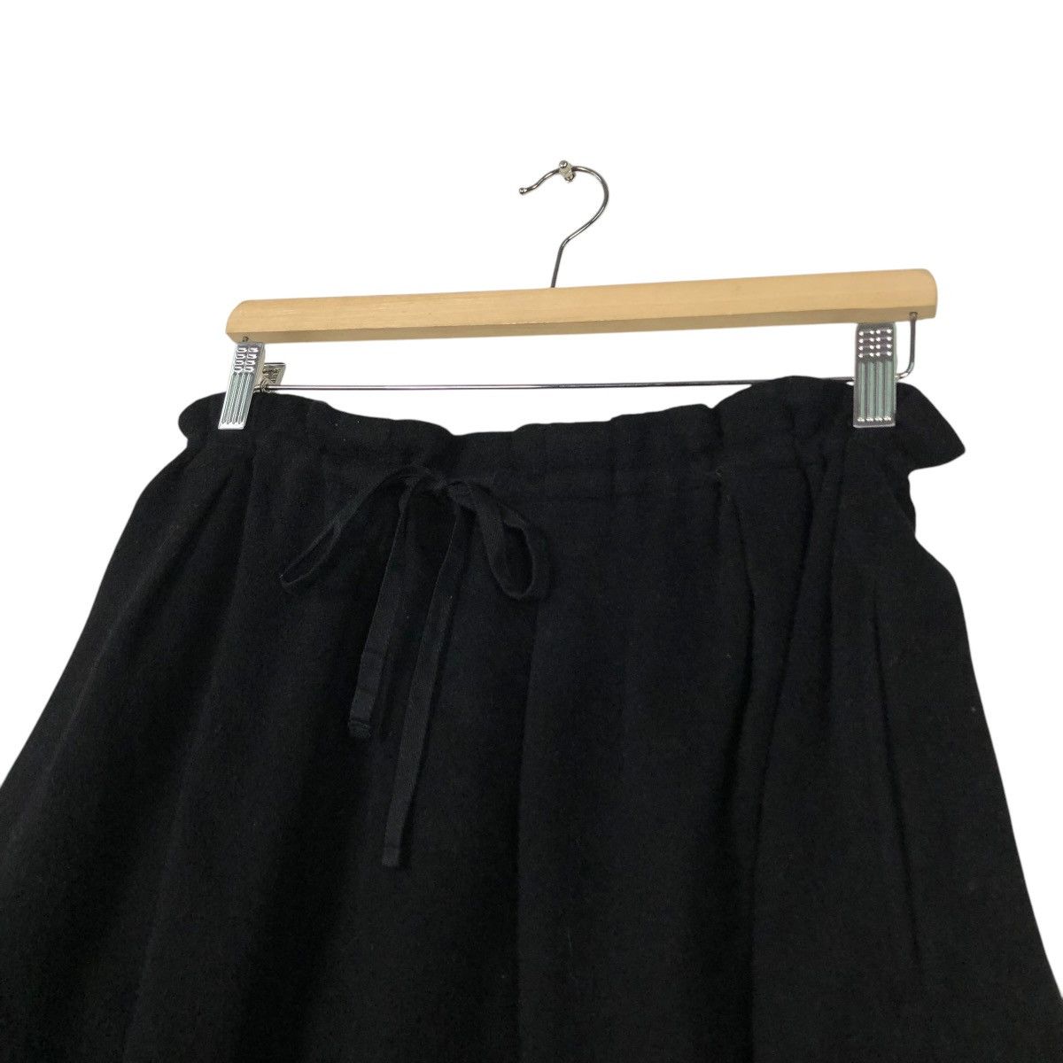 Yohji Yamamoto 🔥RICH BLACK VINTAGE SHORT SKIRT WOOL YOHJI YAMAMOTO Size 30" / US 8 / IT 44 - 9 Thumbnail