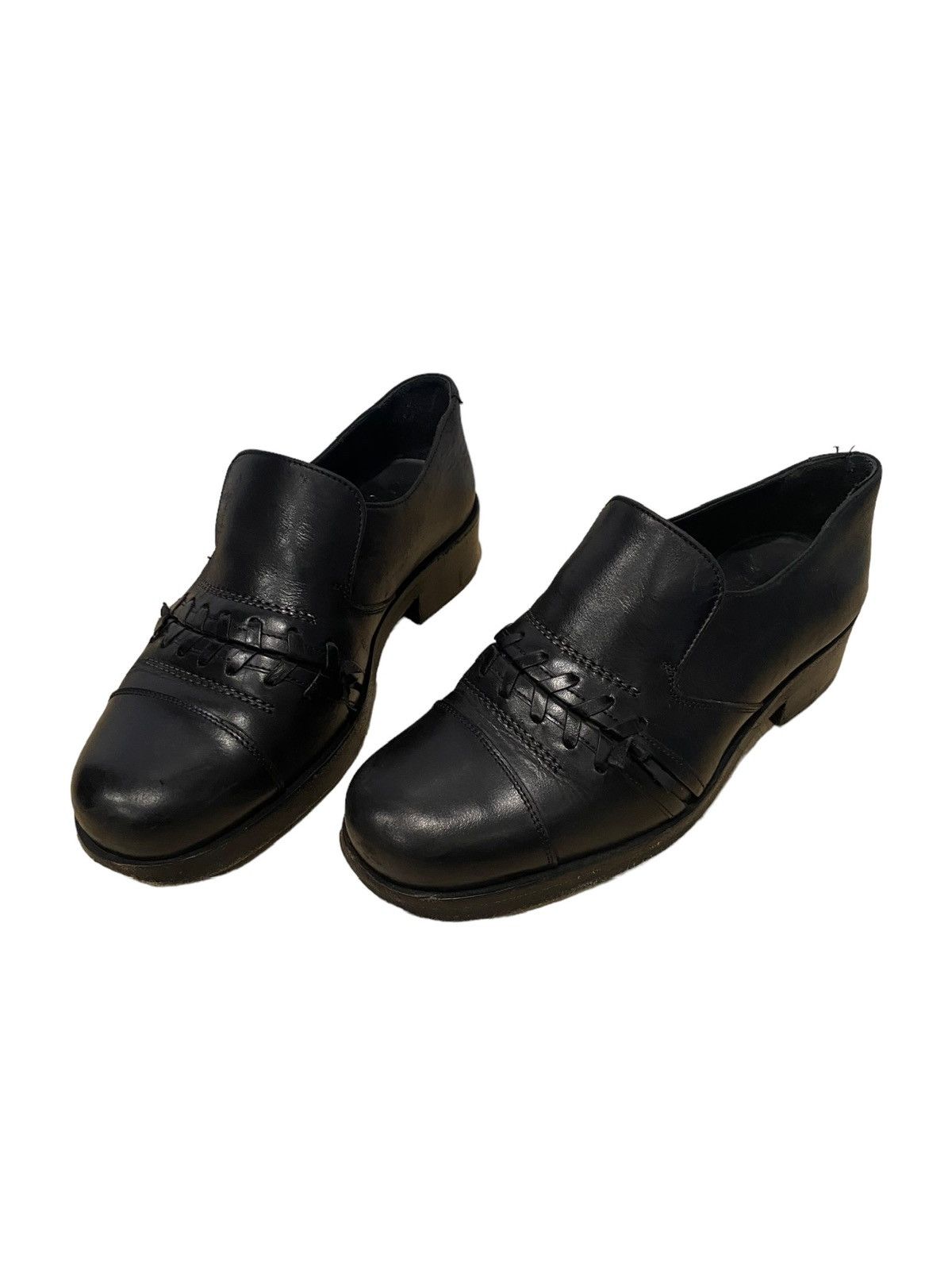 Stefan Cooke Stefan Cooke Black Polished Leather Slip-On Loafers