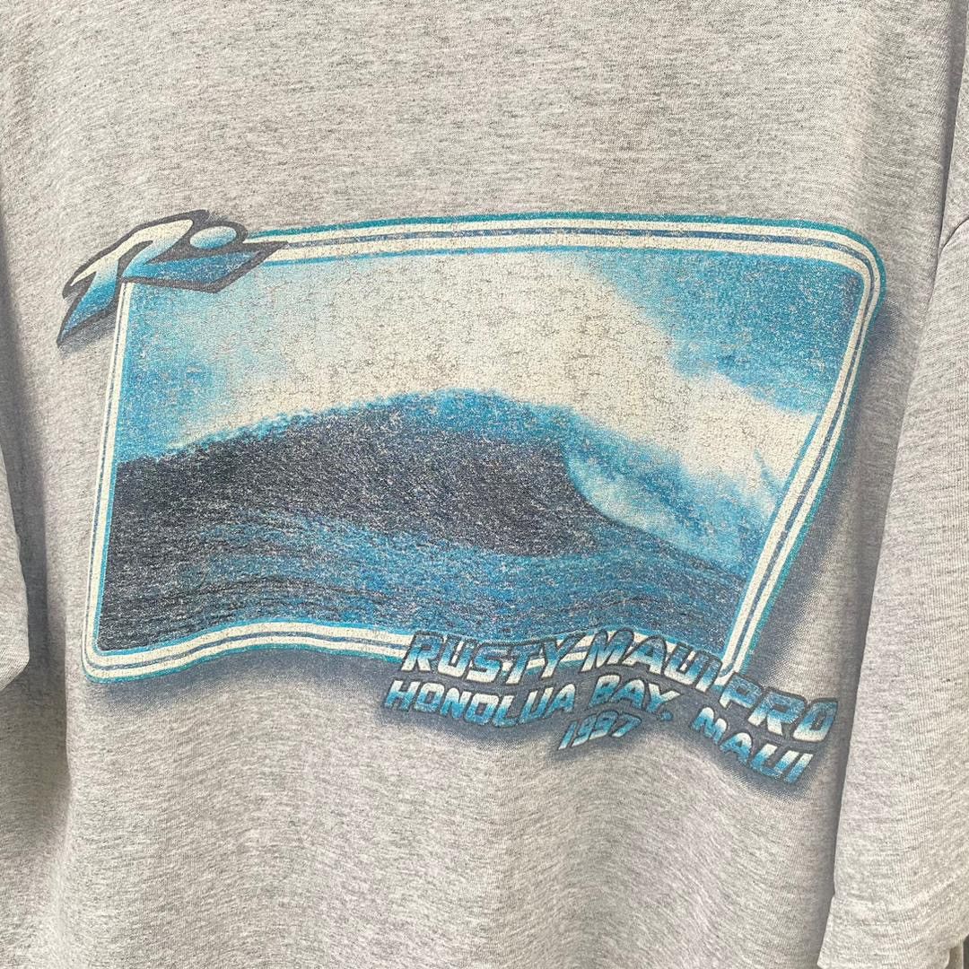 Rusty Thrashed Faded Vintage 90s Rusty Surfing Tee Size US L / EU 52-54 / 3 - 3 Thumbnail